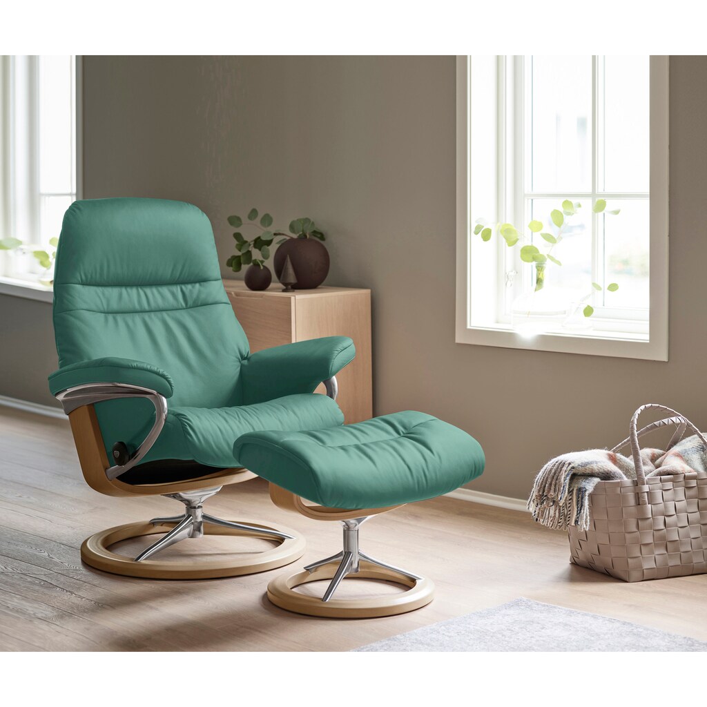 Stressless® Relaxsessel »Sunrise«, (Set, Relaxsessel mit Hocker)