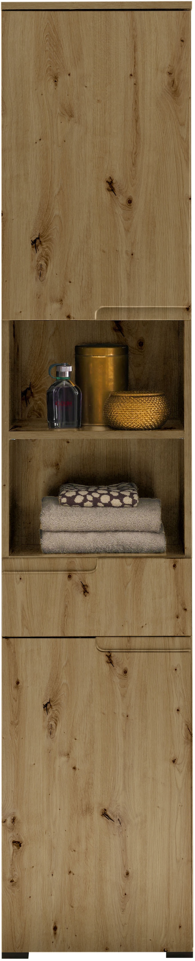 BASIC by Balculina Hochschrank »Spice, Badezimmerschrank BxTxH 40x191x32 cm«, (1 St.), Breite 40 cm, Griffmulden