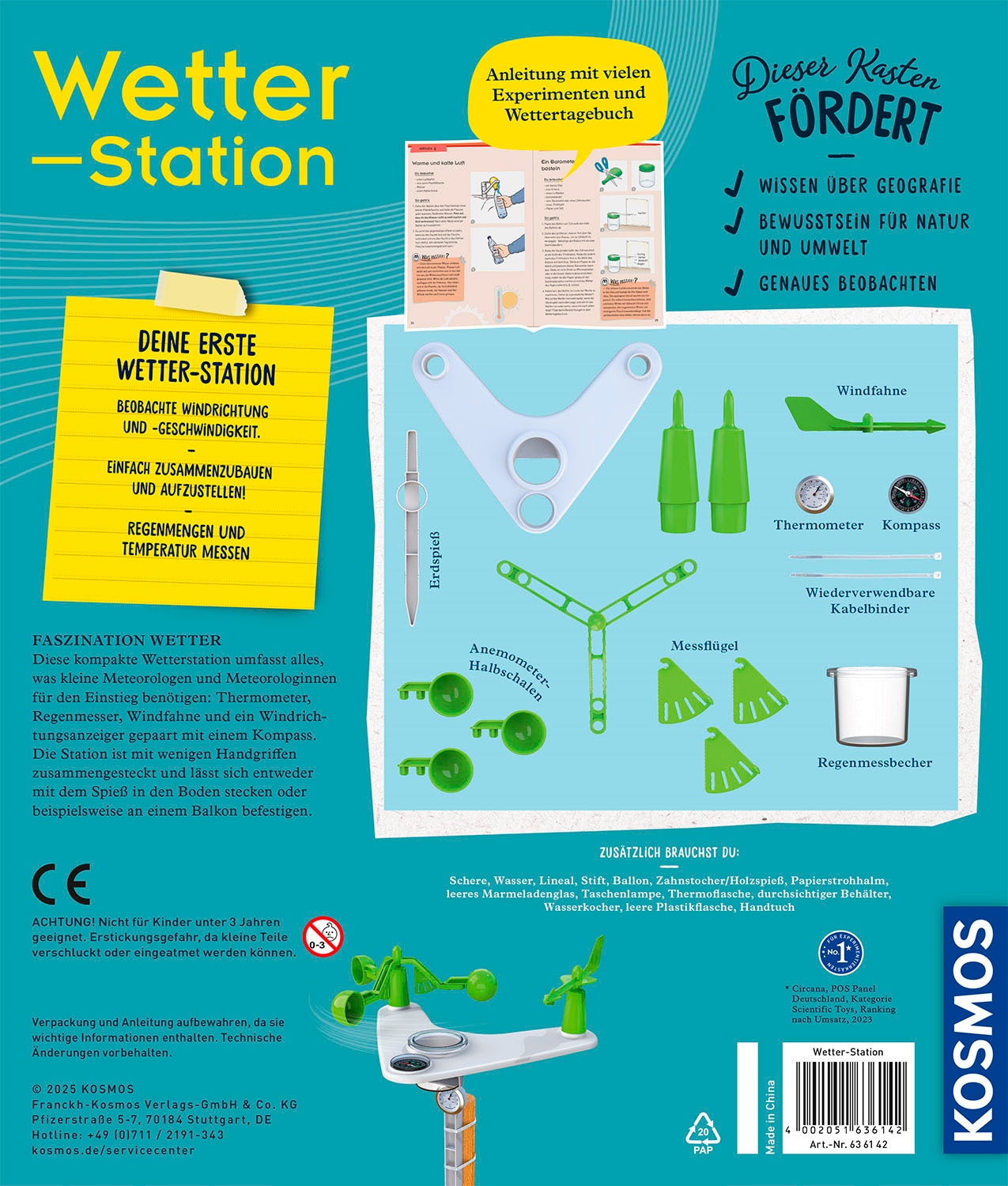 Kosmos Experimentierkasten »Wetterstation«