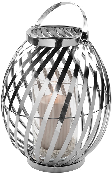 Fink Kerzenlaterne Glas (1 und bestellen St.), Laterne »BRAVA, OTTO Weihnachtsdeko«, aus Edelstahl bei