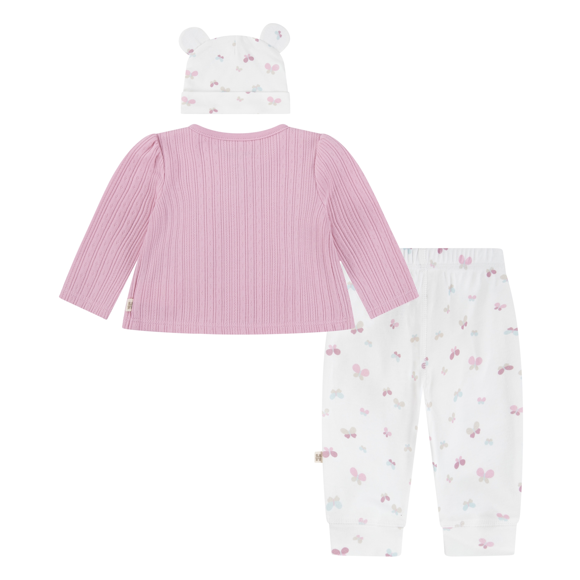 HUGGIES babywear Langarmshirt & Hose, mit Schmetterlings Print