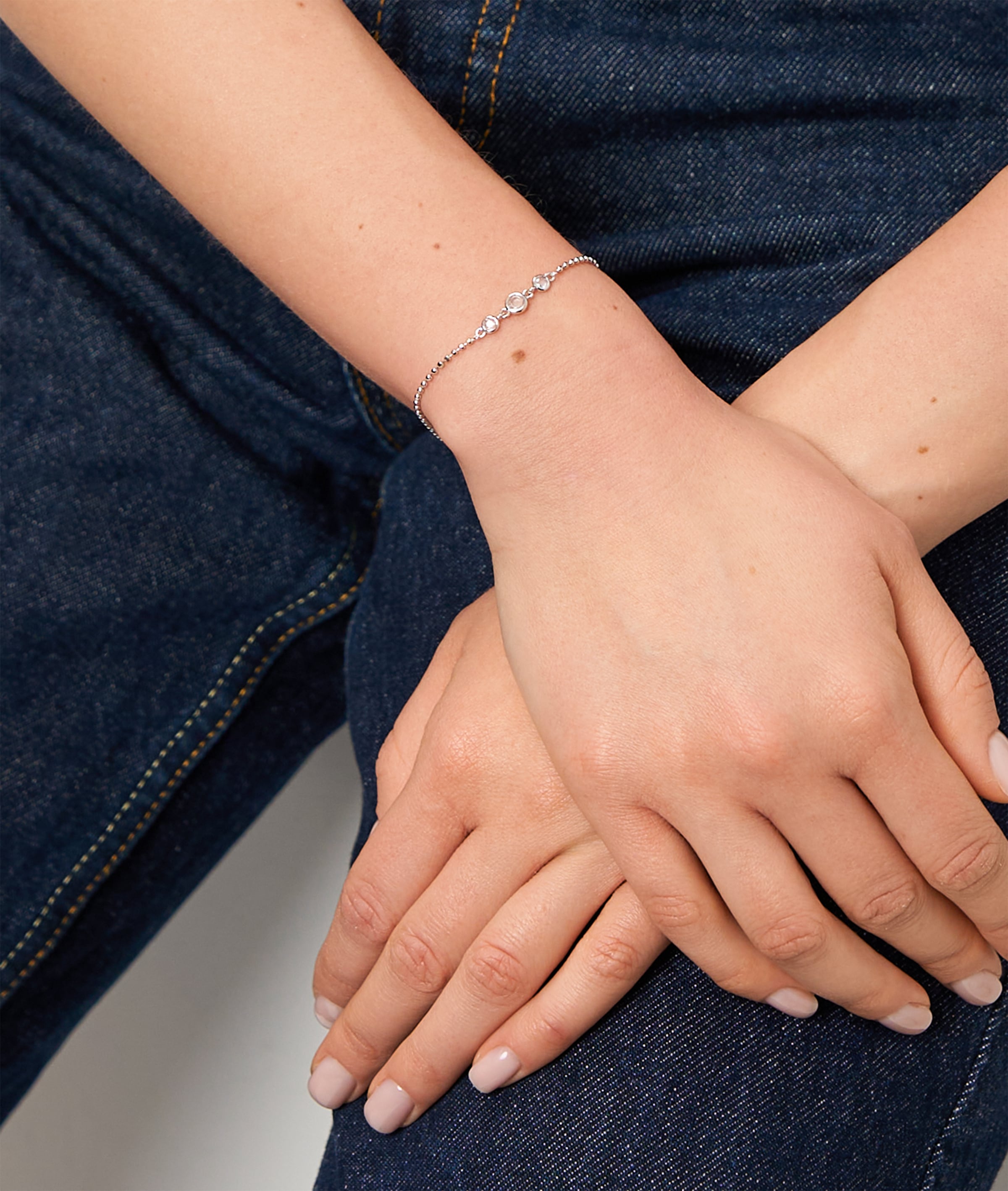 Tamaris Armband »Schmuck Geschenk Silber 925 Armkette Tiny Glimmer« mit Zirkonia (synth.)