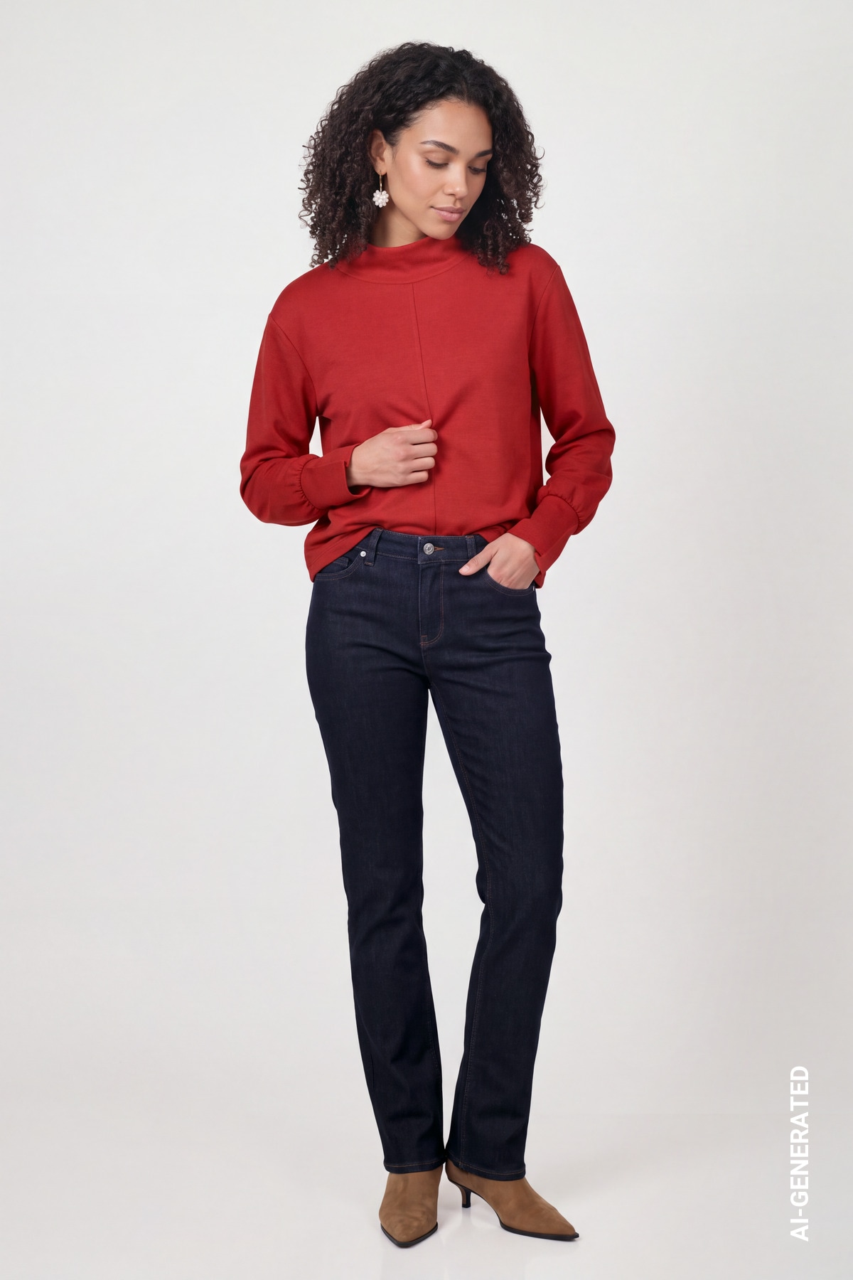 Monari Sweatshirt »Sweatshirt Basic Uni«, Regular fit mit Stehkragen
