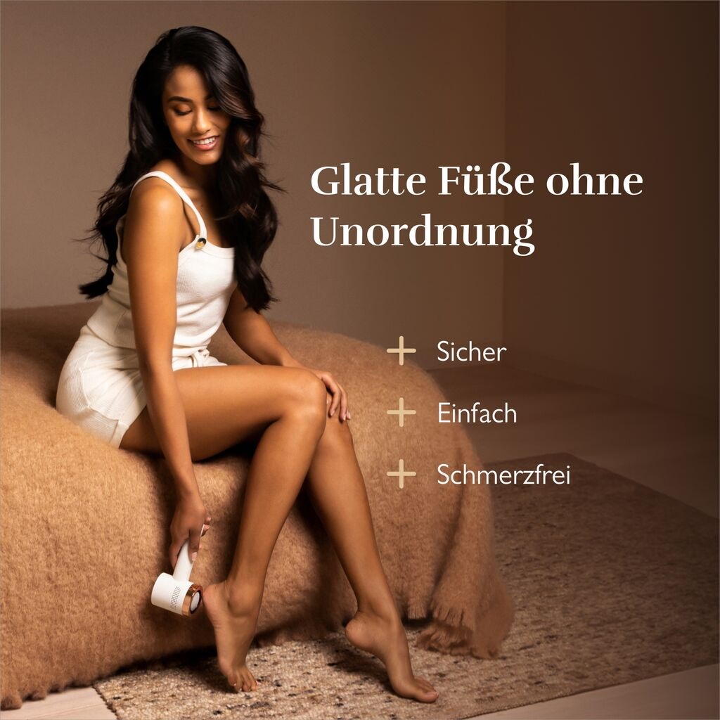 Silk'n Elektrischer Hornhautentferner »VacuPedi«, Weiche und glatte Füße in wenigen Sekunden