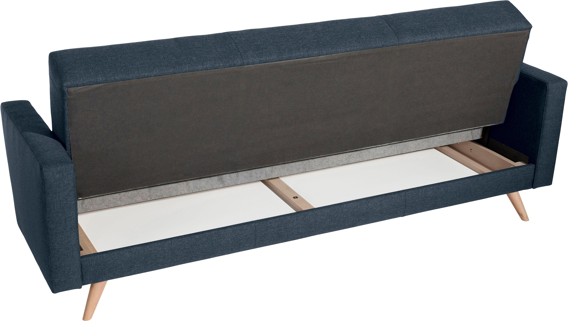Max Winzer® 3-Sitzer »Julius Kippcouch mit komfortablem Federkern, klassisch und modern«, Schlafsofa, inklusive Bettfunktion & Bettkasten, Breite 224 cm