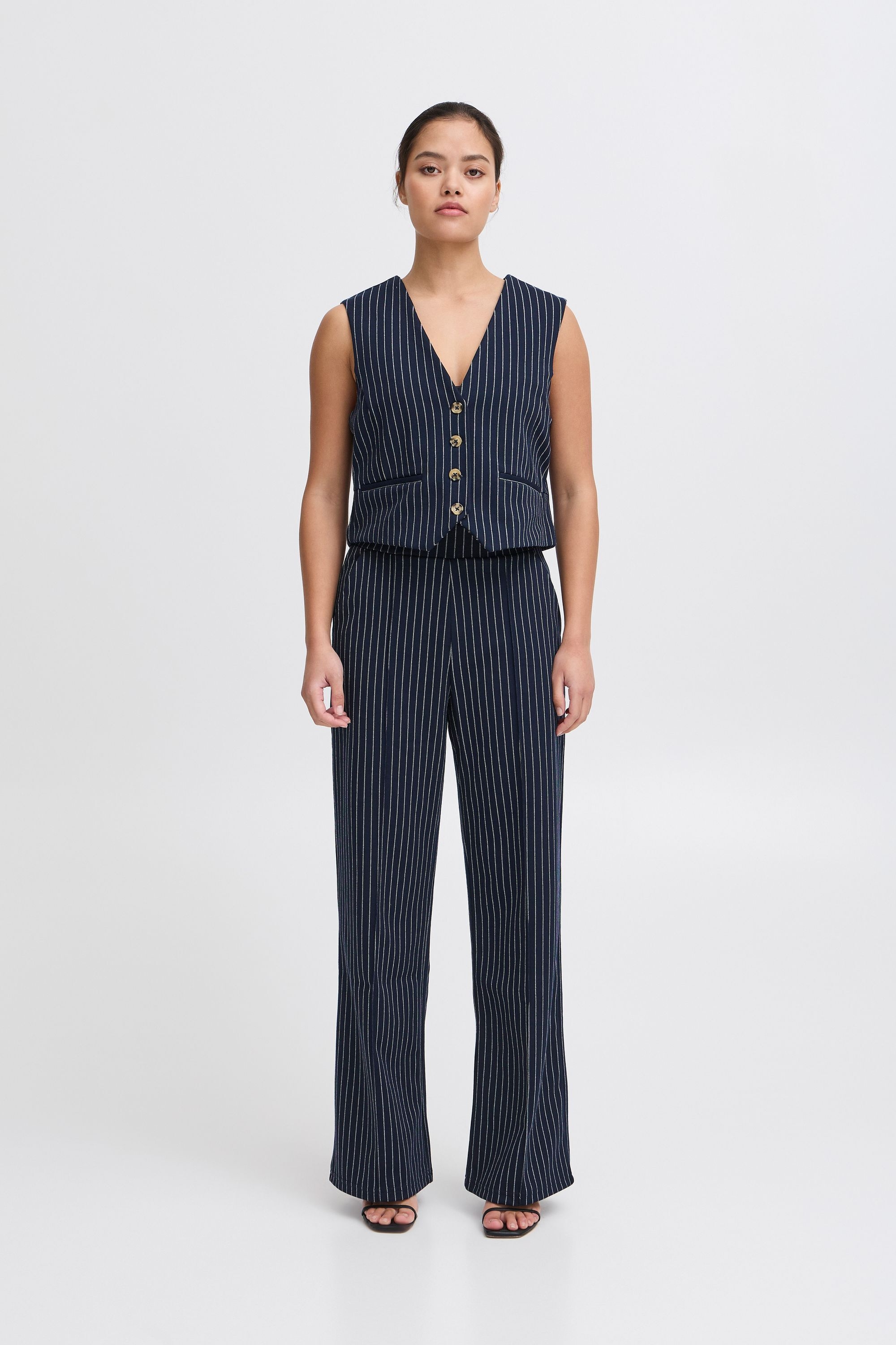 Ichi Kurzweste »Kurzweste IXKATE PINSTRIPED WA«, (1 tlg.)