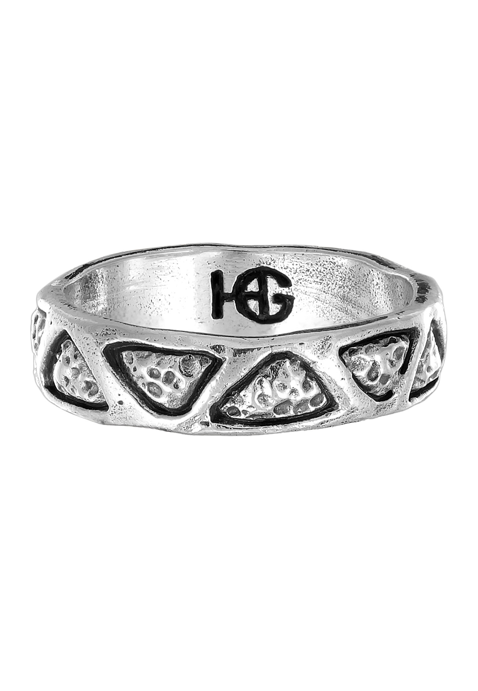 HAZE & GLORY Silberring »Ring Bandring Dreieck Symbol 925 Silber«