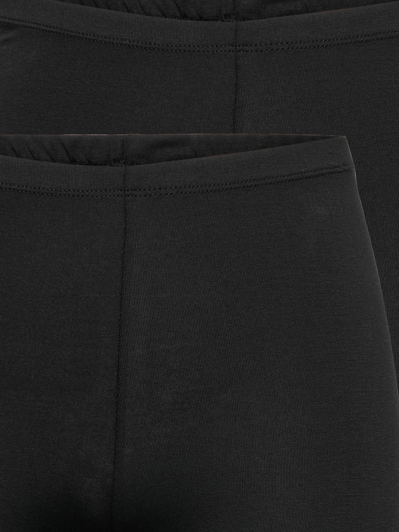 ONLY Radlerhose »ONLLIVE – Radler im Doppelpack mit elastischem Rippbund«  unifarben, casual, slim fit, Web, Rundhals