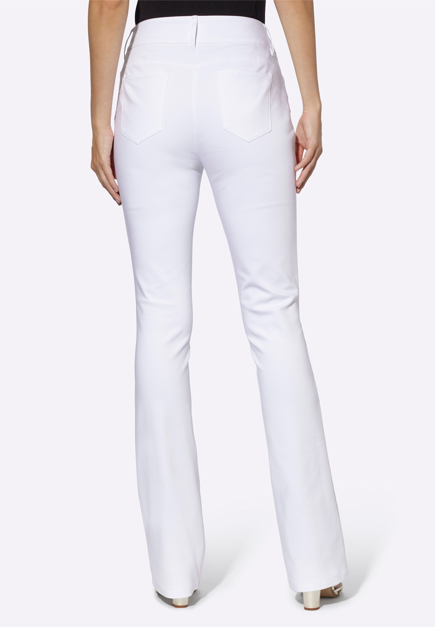 heine Stoffhose »Bauchweg-Hose Bootcuthose aus Techno-Stretch«