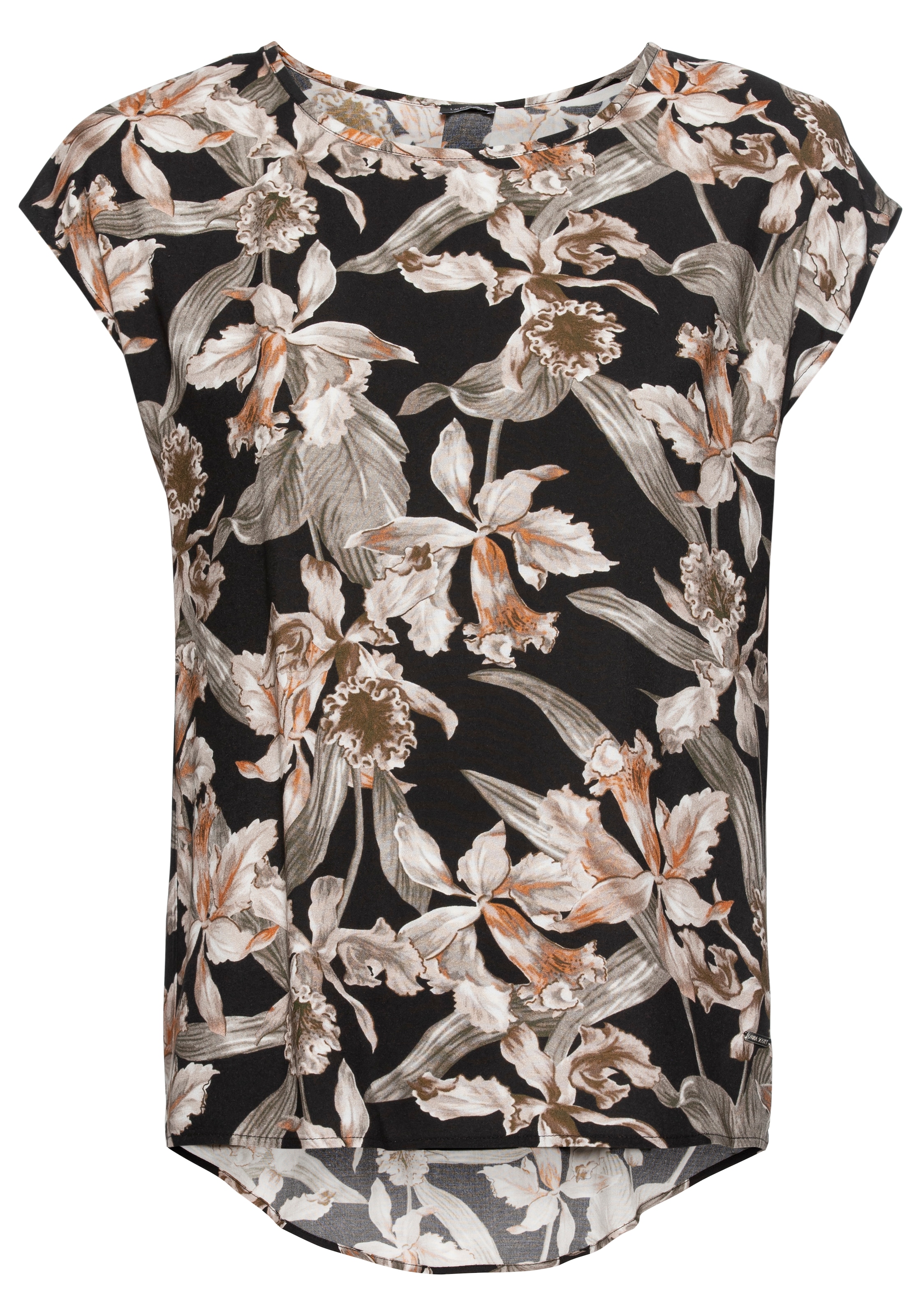 Laura Scott Druckbluse, mit asymetrischem Saum