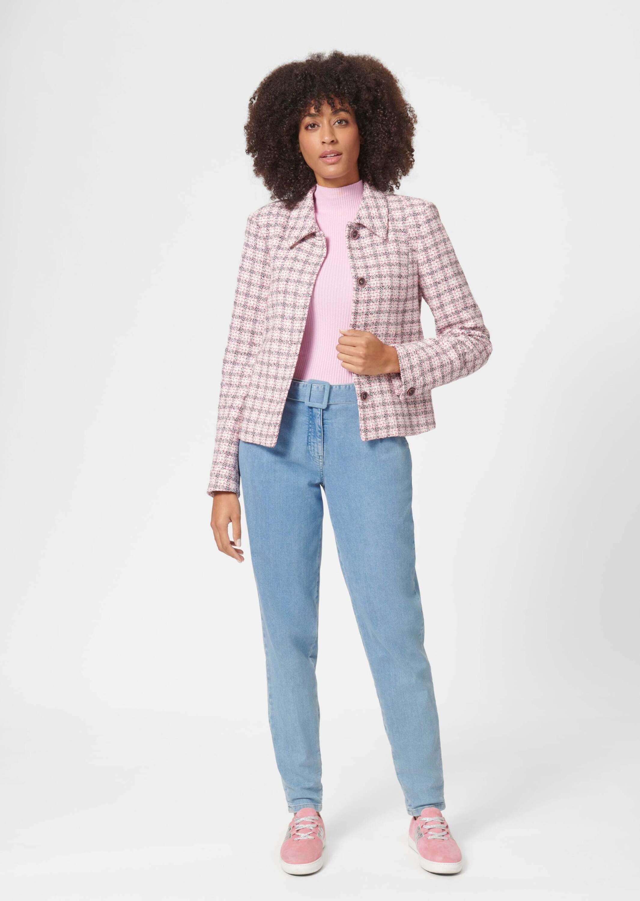 MADELEINE Outdoorjacke »Jacke Tweedjacke mit Hemdkragen«