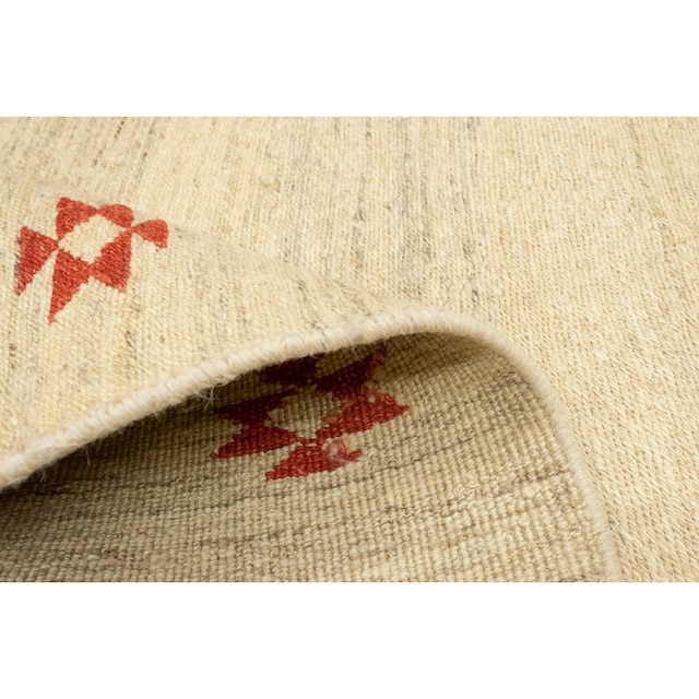 morgenland Wollteppich »Gabbeh Teppich handgeknüpft beige«, rechteckig,  handgeknüpft bei OTTO online
