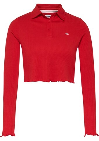 Tommy Jeans Langarm-Poloshirt »TJW BABY CROP RIB POLO LS« kaufen