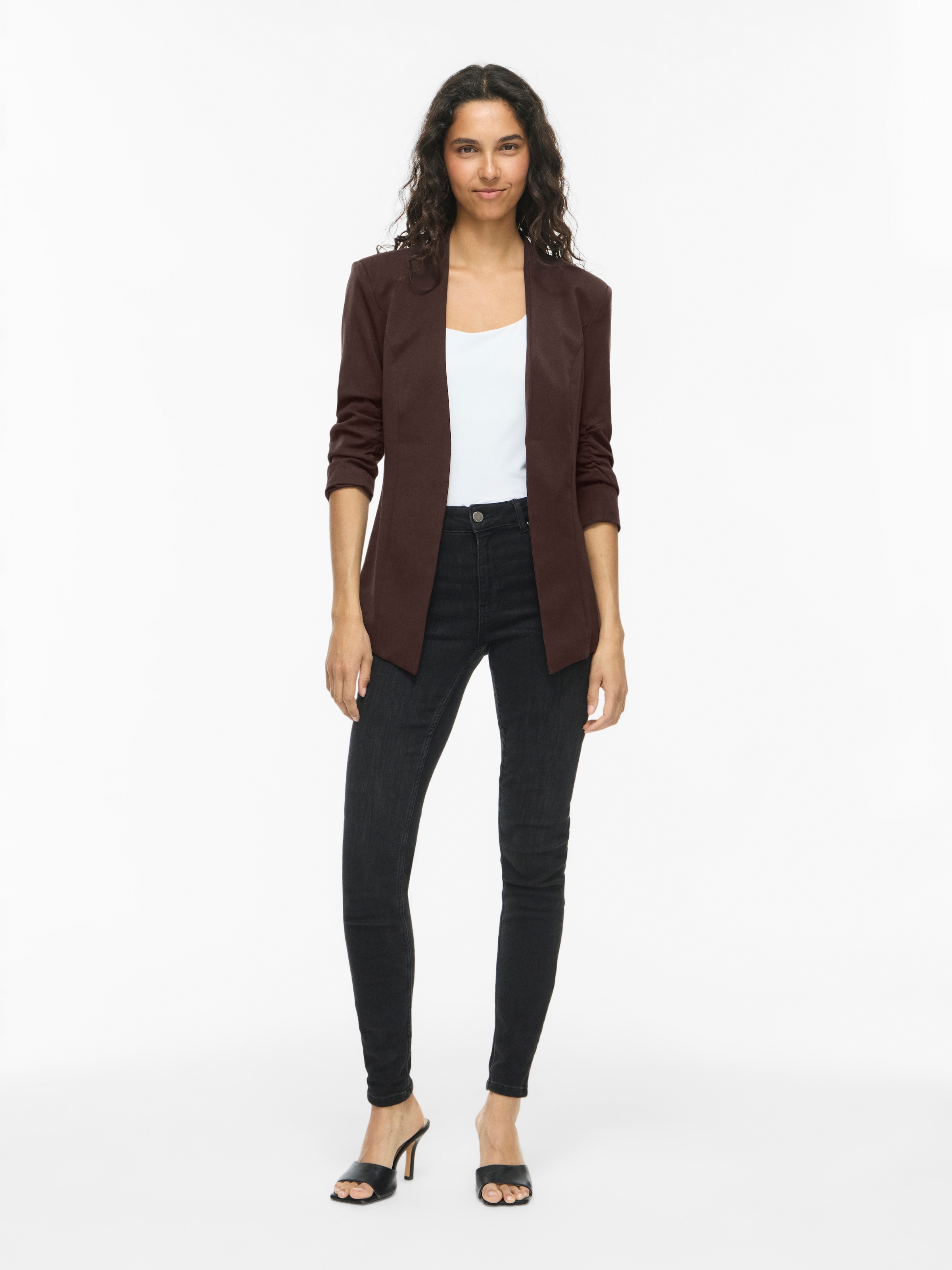 Vila Kurzblazer »VIHER NEW 3/4 BLAZER -NOOS« Materialmix, regular fit