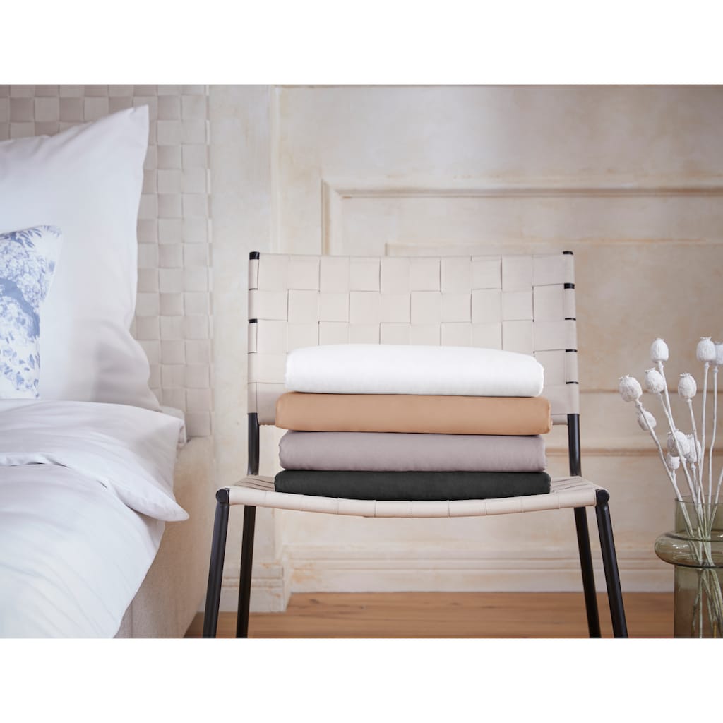 Guido Maria Kretschmer Home&Living Spannbettlaken »Mila2«, (1 St.), Satin Qualität, für Matratzenhöhe bis zu 17 cm, mit Gummizug