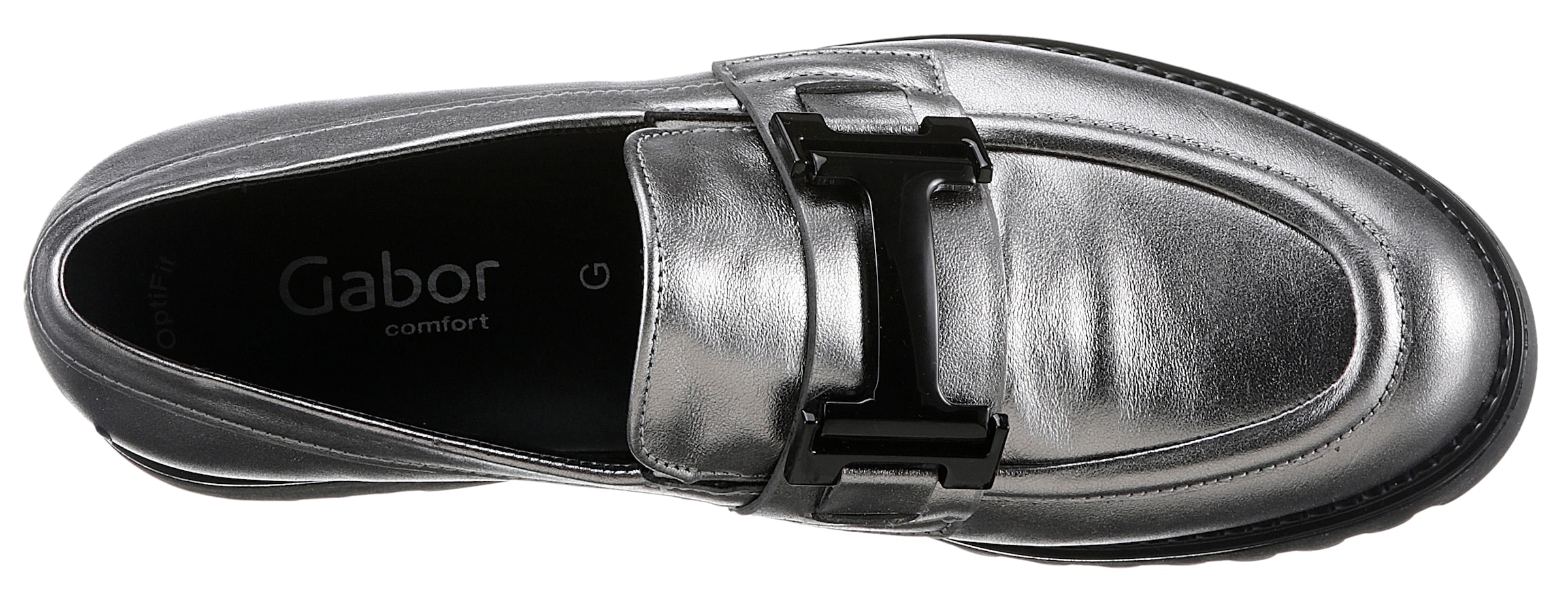 Gabor Loafer »Florenz«, Blockabsatz, Slipper, Halbschuh, Schlupfschuh in Weite G (=weit)