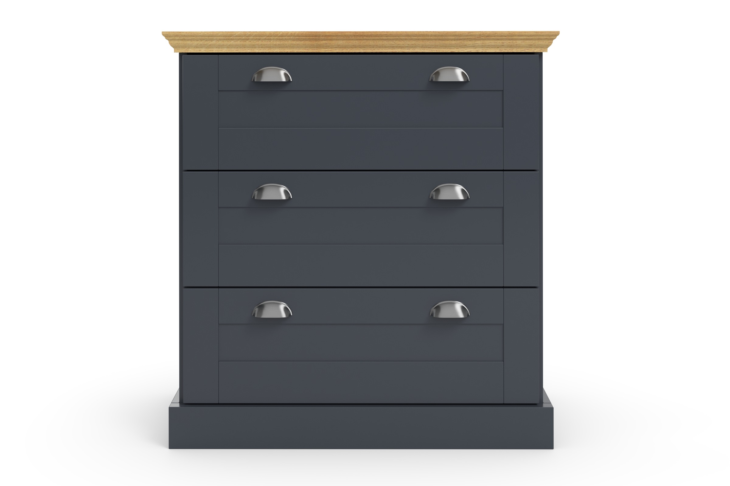 Home affaire Kommode »Motala«, mit 3 Schubladen, Breite 75 cm, Höhe 80 cm