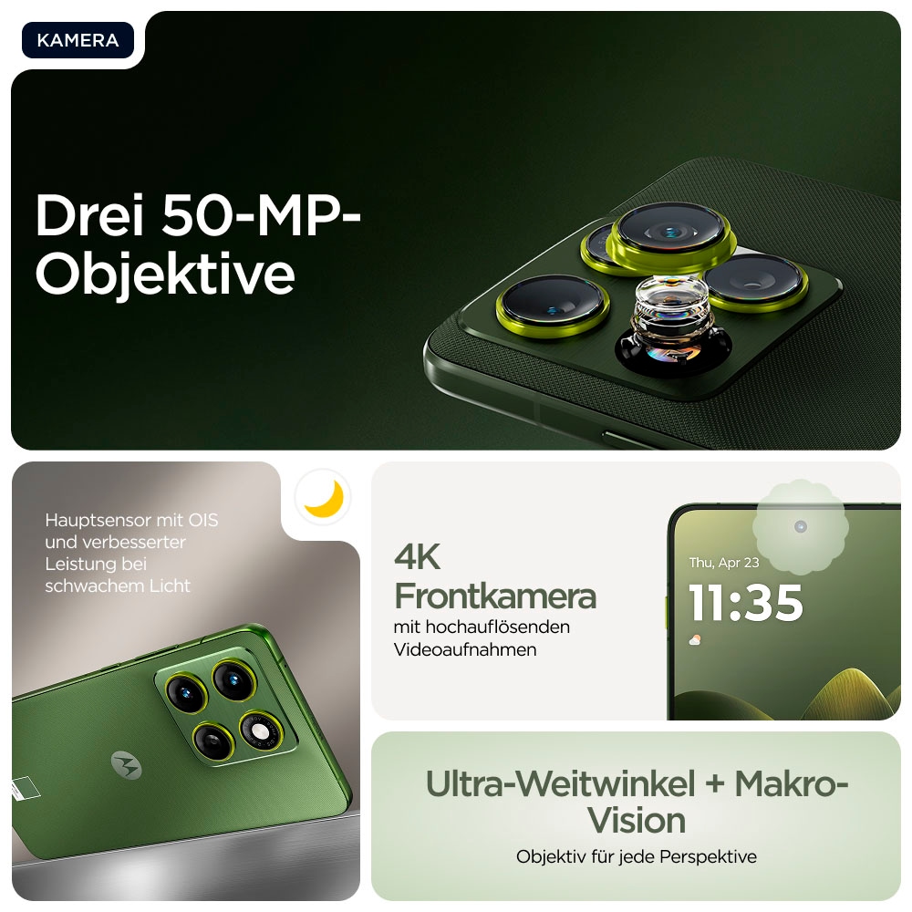 Motorola Smartphone »edge 70« Bronze Green