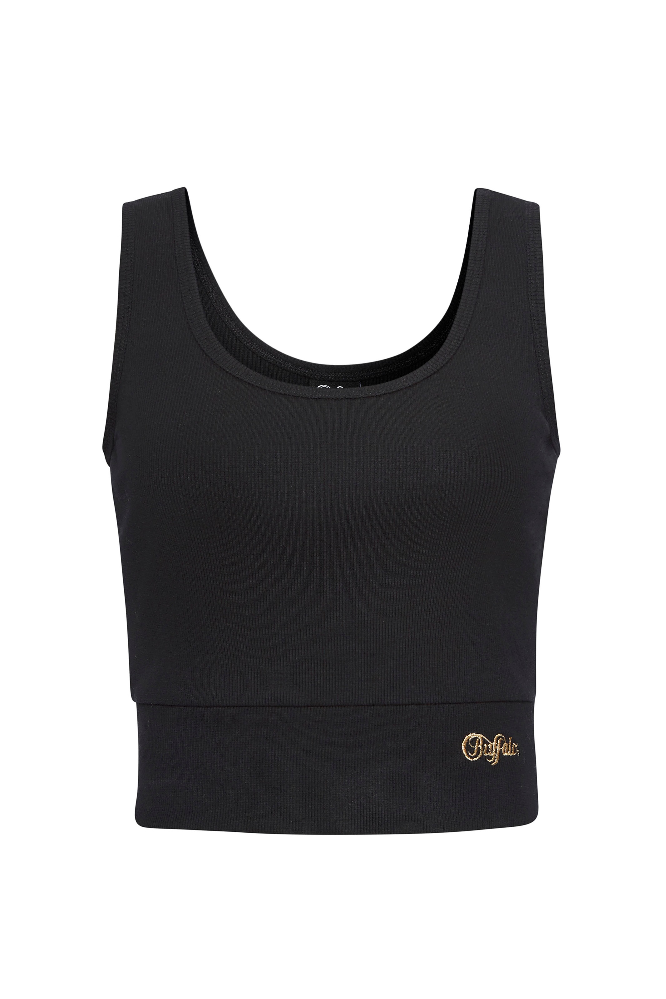 Buffalo Crop-Top, in Rippstruktur mit breitem Bund
