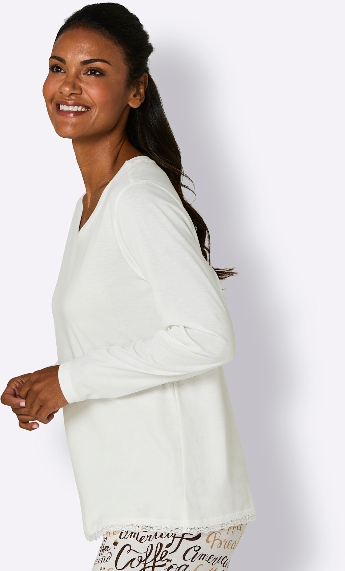 wäschepur Pyjamaoberteil »Schlafanzug-Shirt« 1 tlg.