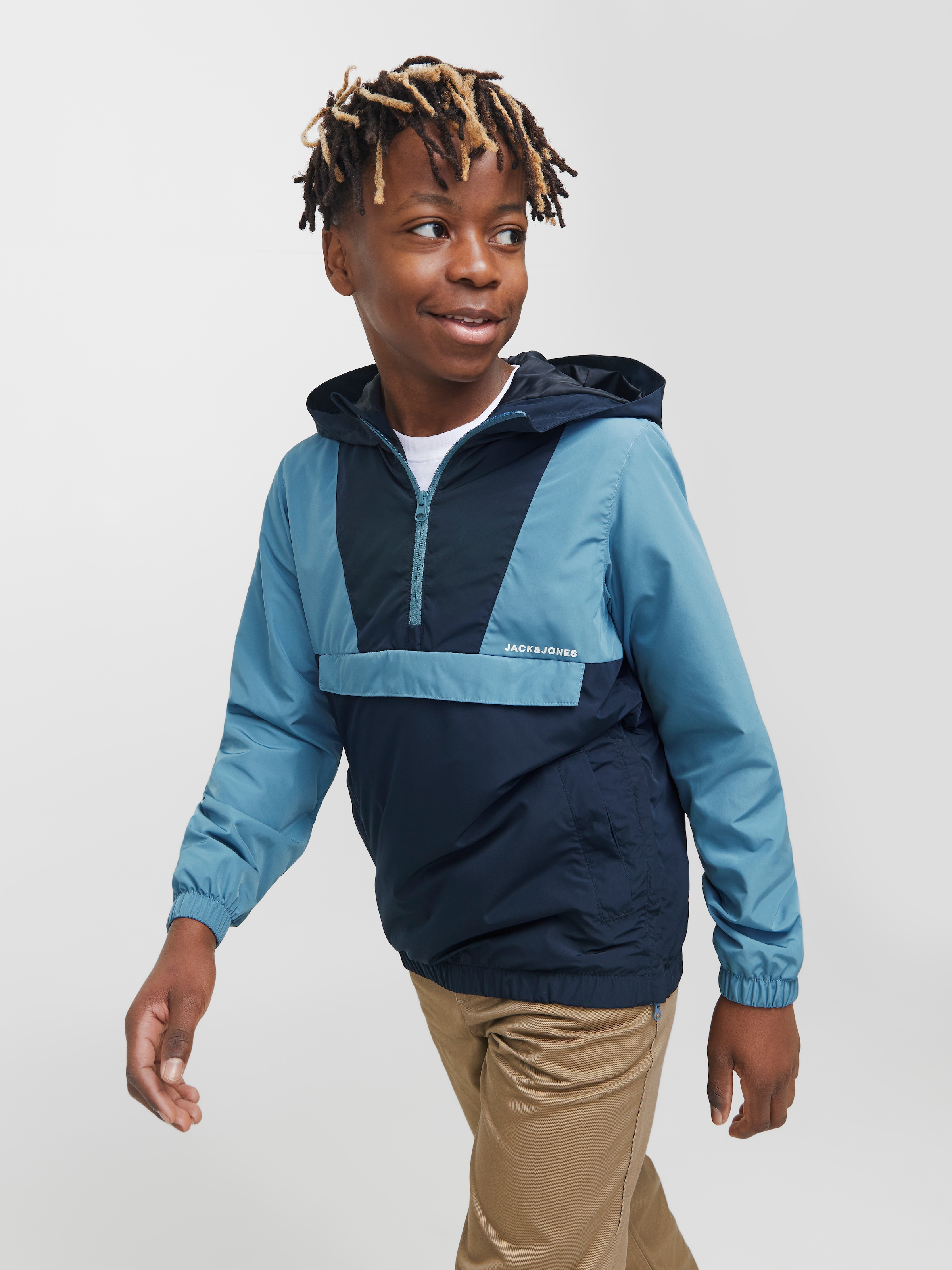 Jack & Jones Junior Windbreaker »JJWINDBREAKER PACKABLE ANORAK JNR«, mit Kapuze