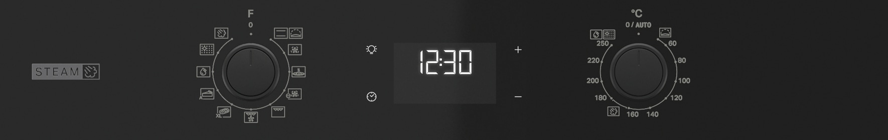 BAUKNECHT Backofen-Set »BAKO 820 Pyro Steam« mit 1-fach-Teleskopauszug FlexiClean - zwei mühelose Reinigungsfunktionen (Pyrolyse & Hydrolyse) je nach Bedarf Set, 2 Stk. tlg. GentleSteam - für ein saftiges Inneres und ein knuspriges Äußeres