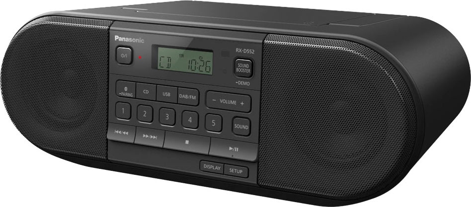 Panasonic Boombox »RX-D552E-K CD-«, (Bluetooth 20 bestellen (DAB+)-UKW bei mit W) OTTO FM-Tuner-Digitalradio RDS