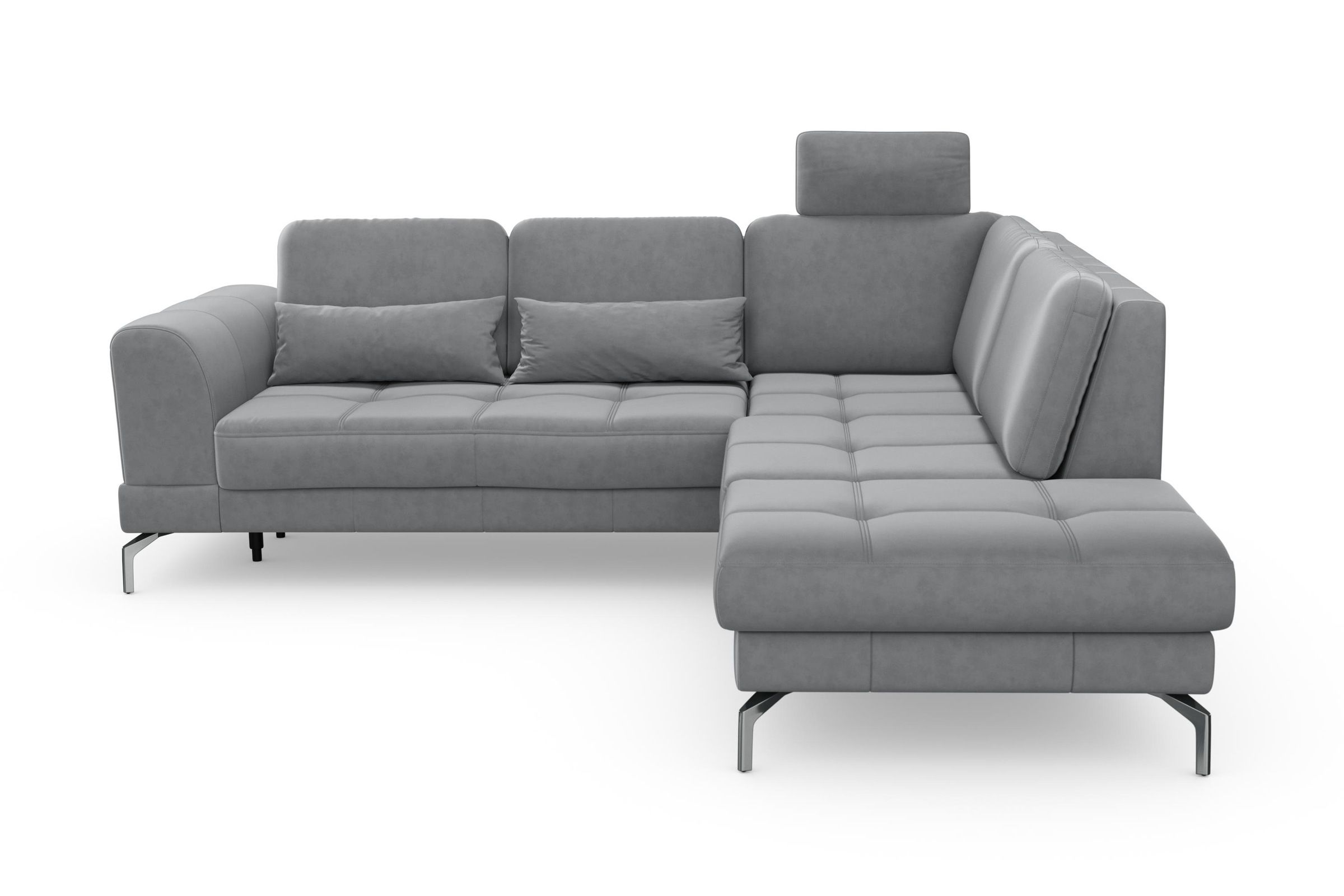 sit&more Ecksofa »Bendigo L-Form« inklusive Sitztiefenverstellung, Bodenfreiheit 15 cm, in 2 Fußfarben