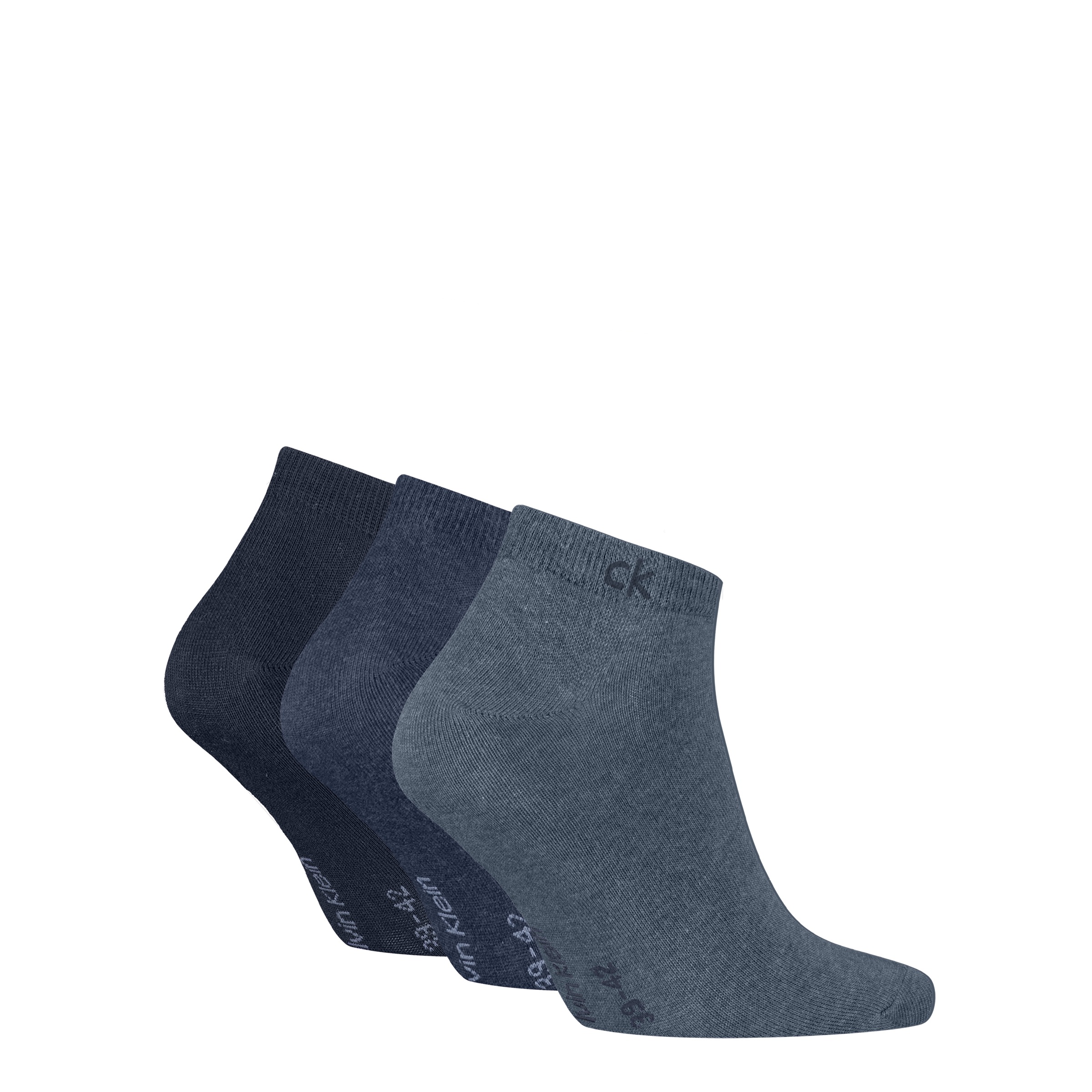 Calvin Klein Sneakersocken »CK MEN SNEAKER« 3 Paar,  mit kleinem Rippenbündchen, Cotton-Mix, elastisch