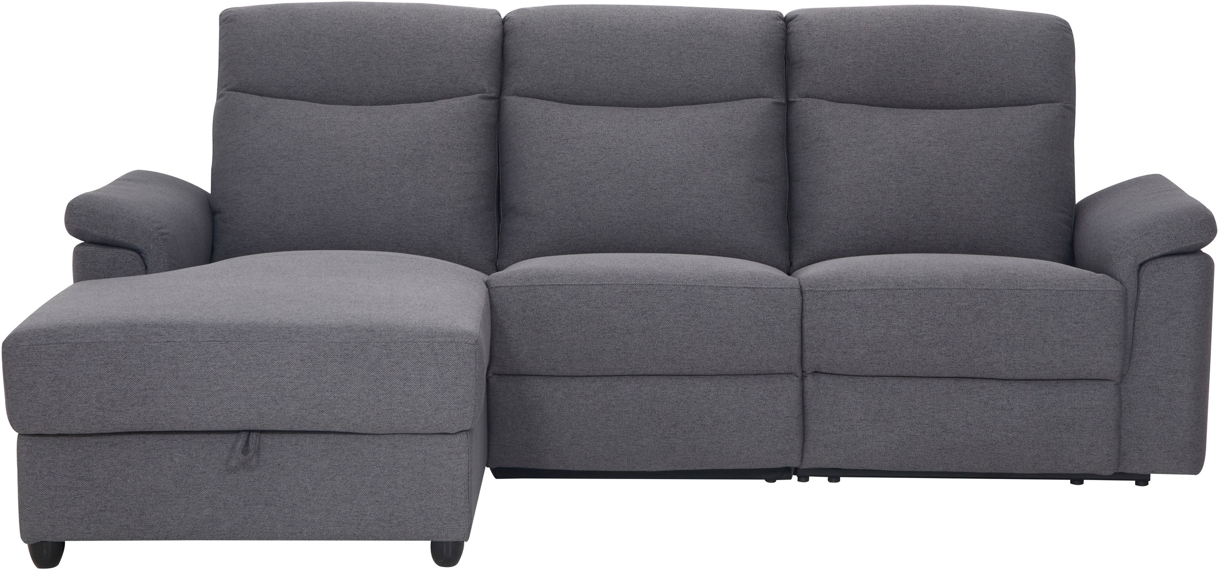 Home affaire Ecksofa »BRIONNE, L-Form, 255cm, manuelle u. elektrische Funktion (USB A/C),«, Liegefunktion, Stauraum, Federkernpolsterung, Webstoff