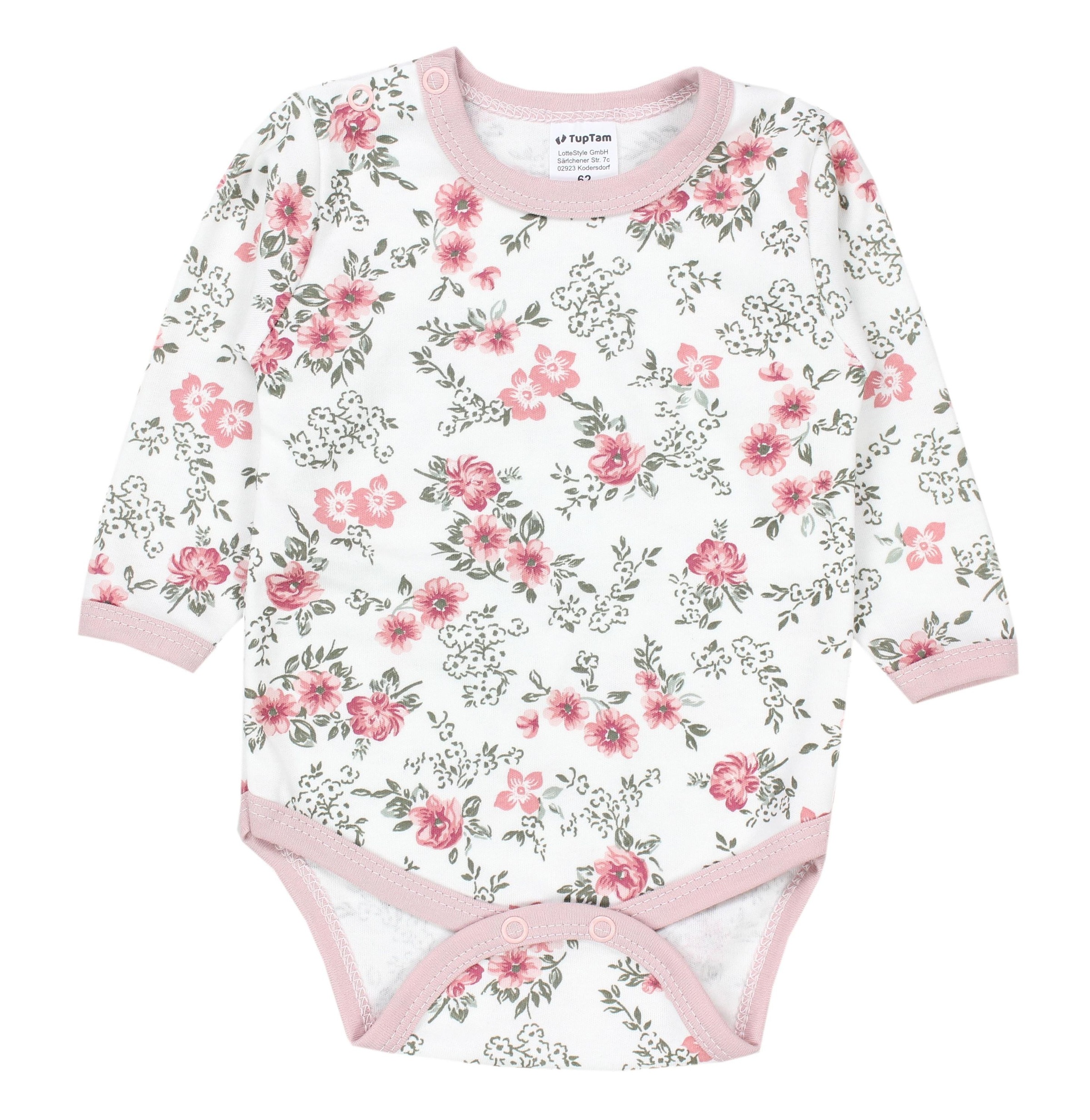 TupTam Langarmbody »Body Mädchen Baby Body Langarm Unifarben 5er Pack«