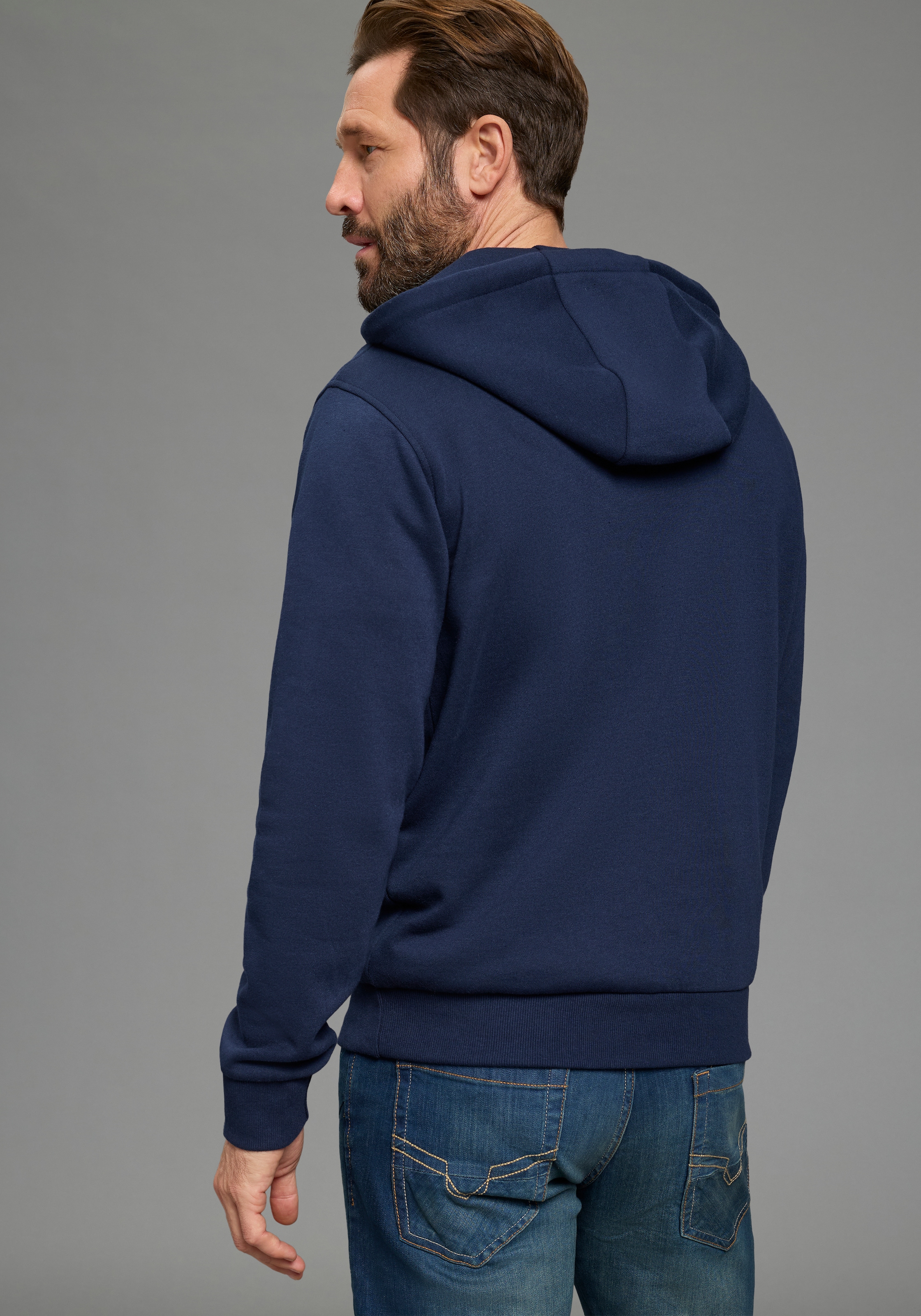H.I.S Kapuzensweatshirt , mit Kapuze und Kordelzug, mit Reißverschluss, Regular Fit
