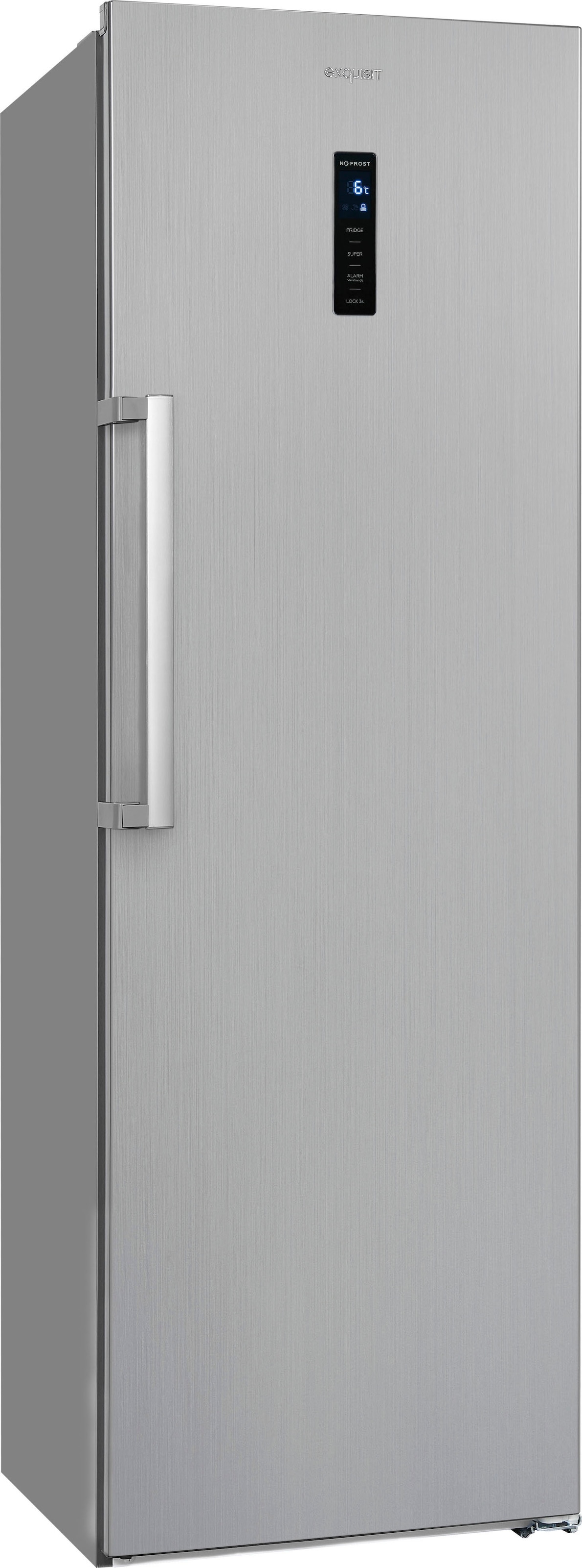 exquisit Vollraumkühlschrank »KS360-V-HE-040D«, KS360-V-HE-040D, 185 cm hoch, 60 cm breit, 359 Liter Nutzinhalt, NoFrost, Display