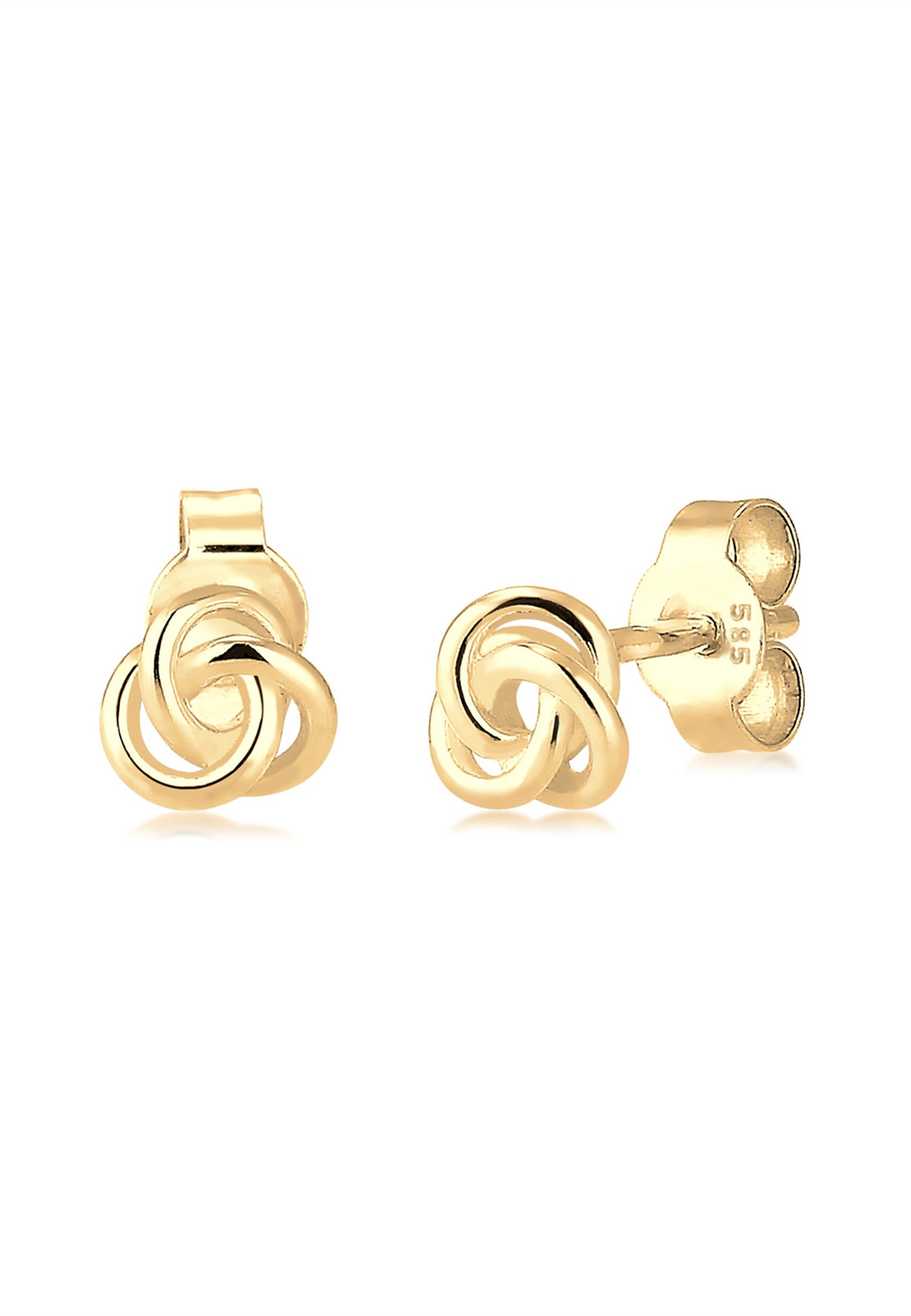 Elli Premium Paar Ohrstecker »Ohrringe Trend Knoten 585 Gelbgold«
