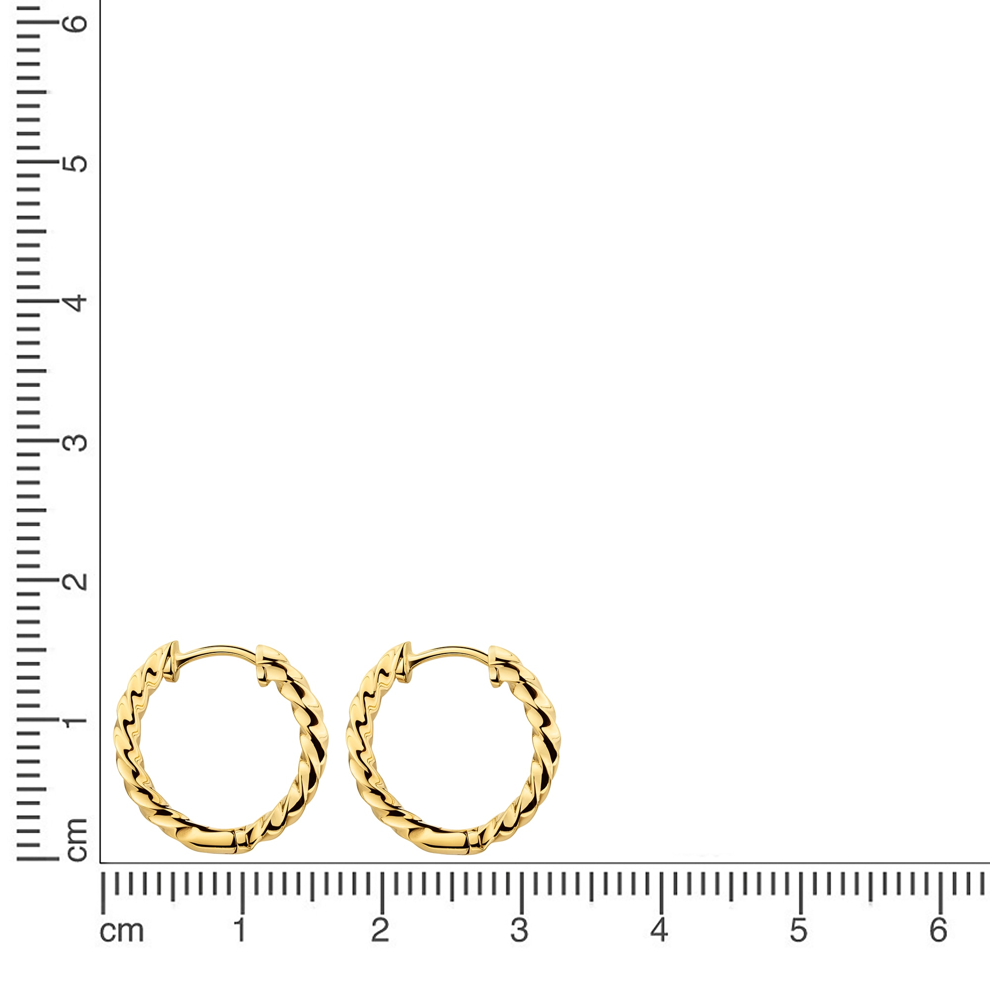 Firetti Paar Creolen »Schmuck Geschenk Silber 925 Ohrschmuck Ohrringe gedrehte Optik«