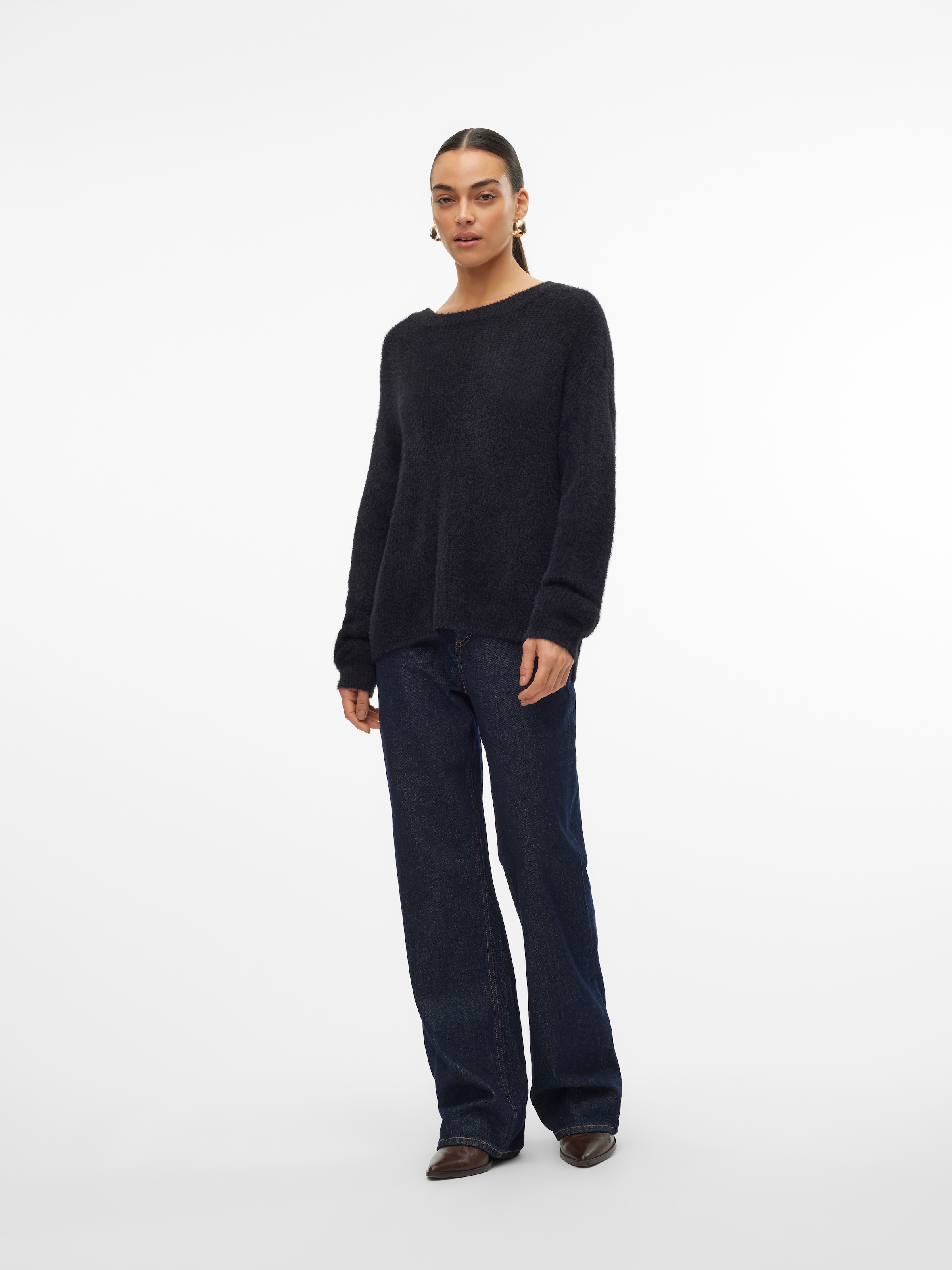 Vero Moda Strickpullover »VMPUFF LS O-NECK PULLOVER BOO«