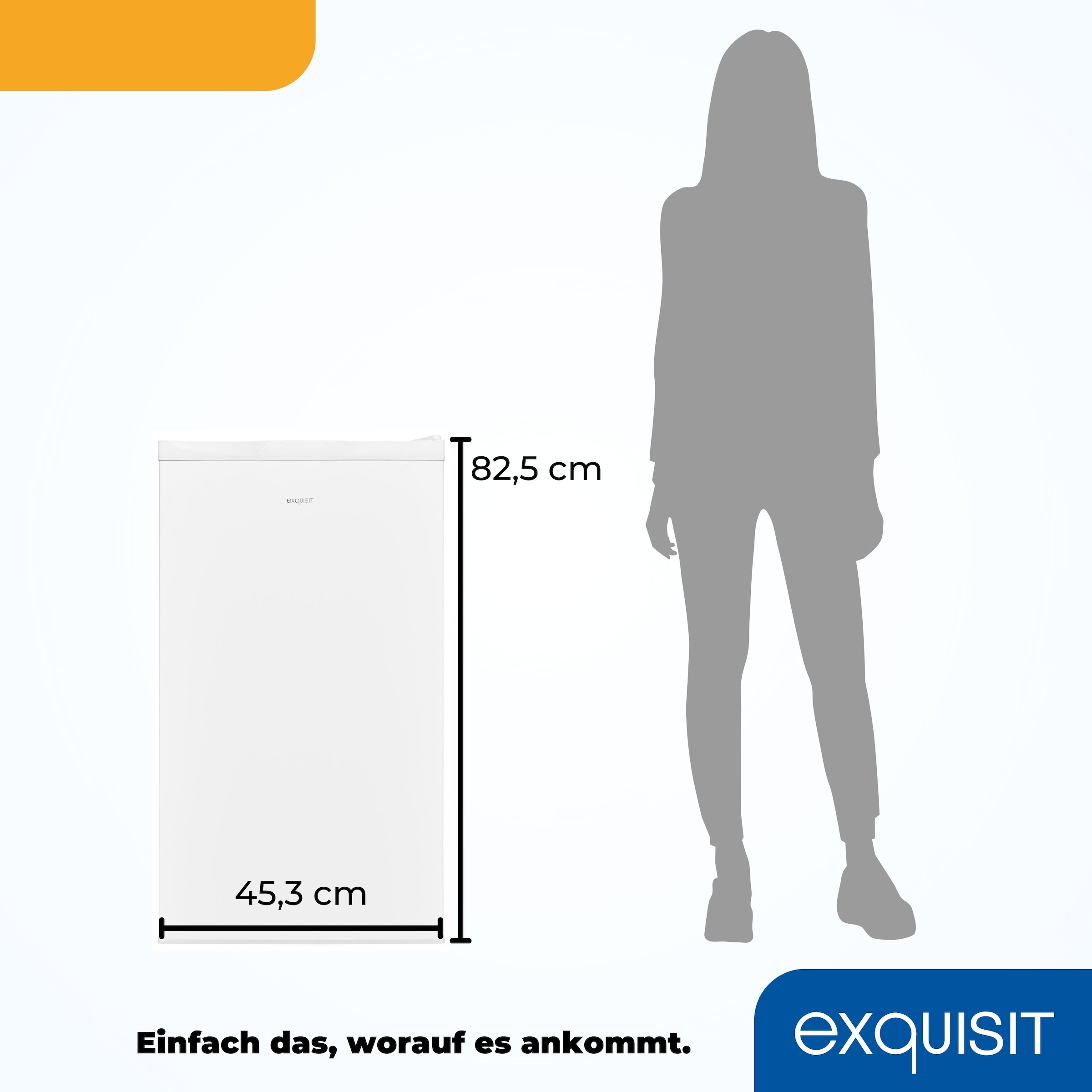 exquisit Gefrierschrank »GS111-330D weiss« 82,5 cm hoch 45,5 cm breit 4*Gefrieren & flexible Gefrierschubladen für maximale Ordnung