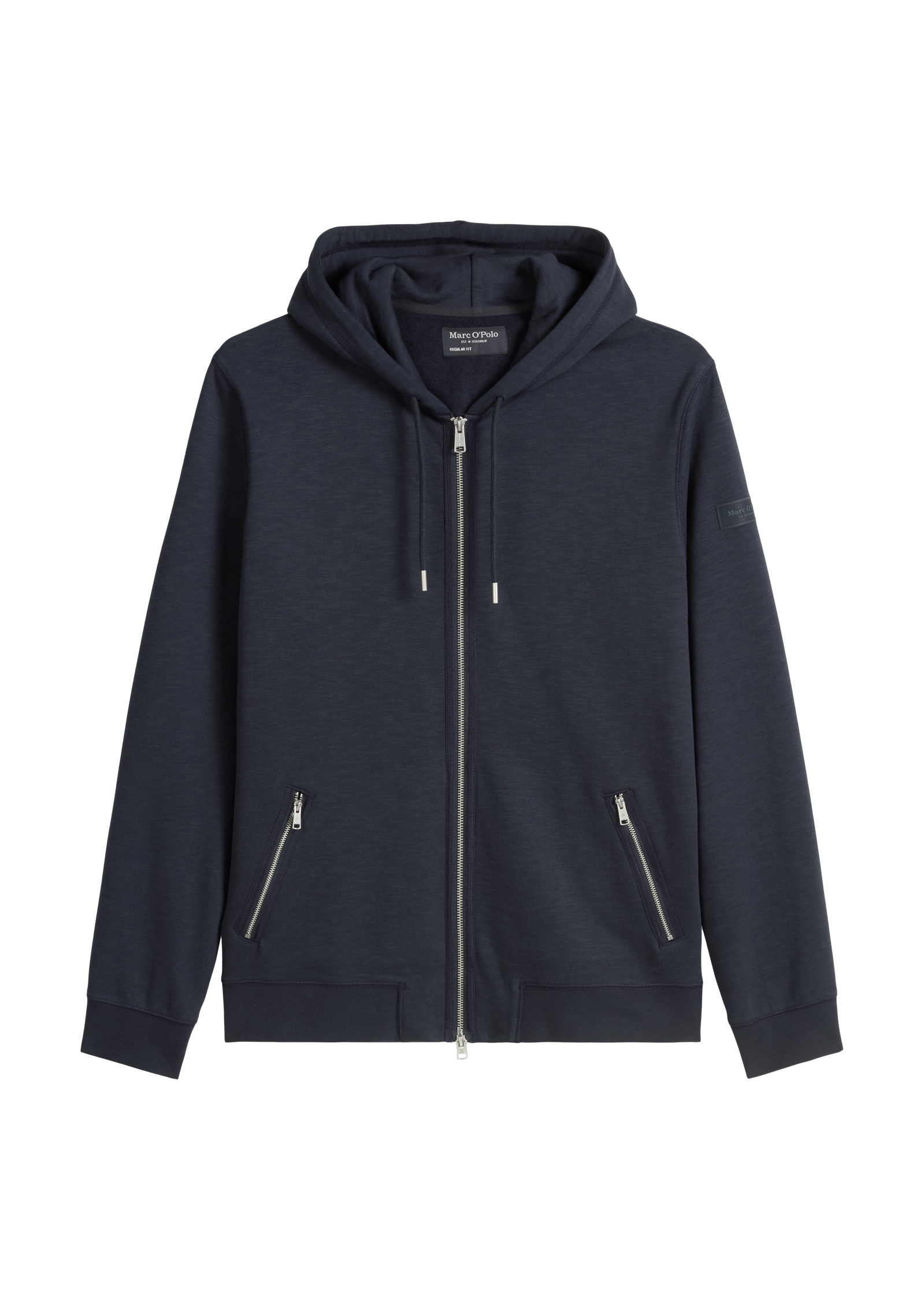 Marc O'Polo Kapuzensweatjacke »regular fit aus weichem Bio-Baumwoll-Sweat«