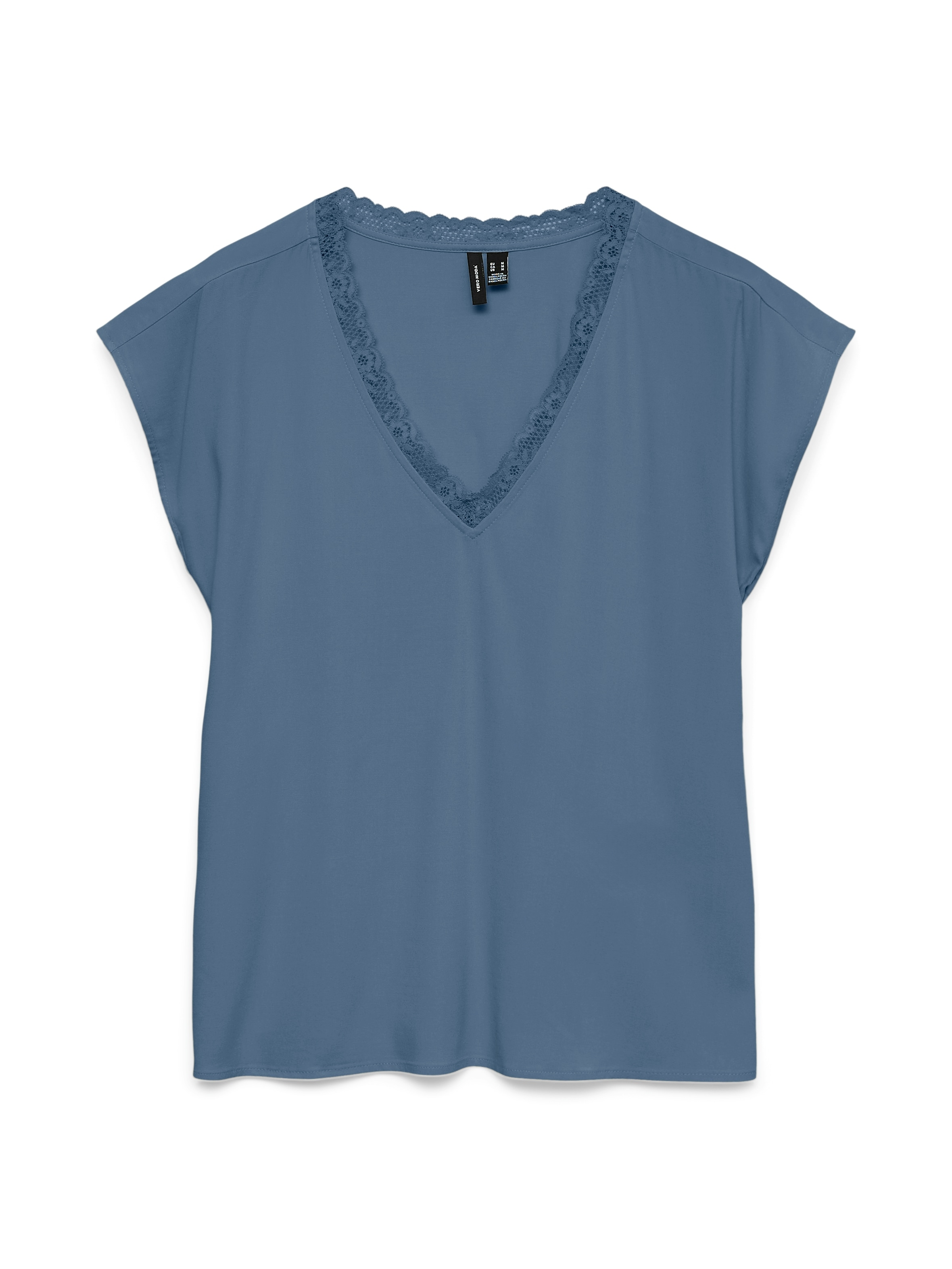 Vero Moda Blusentop »VMBELLA SL LACE TOP WVN GA NOOS« Viskosemischung