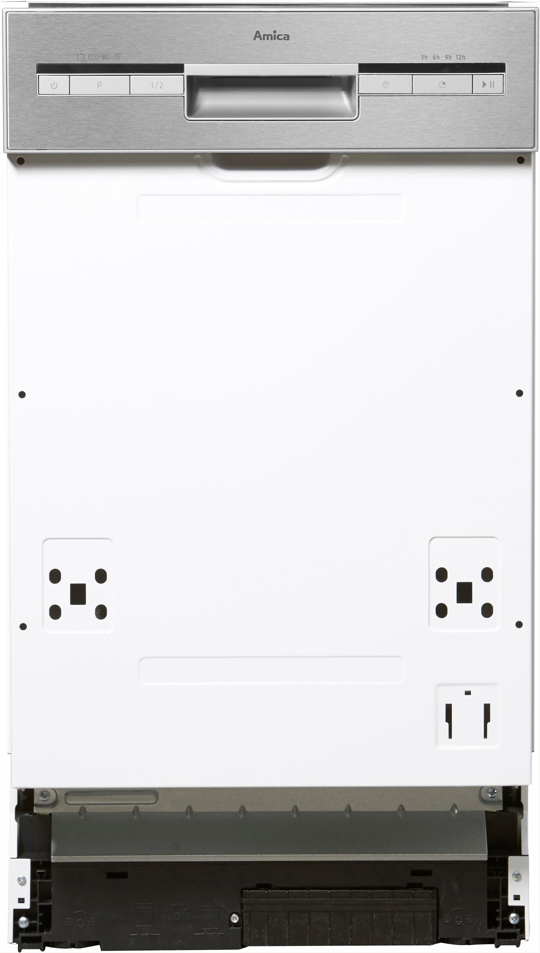 Amica teilintegrierbarer Geschirrspüler »EGSP 14695-1 E«, 9 Maßgedecke, LED-Display