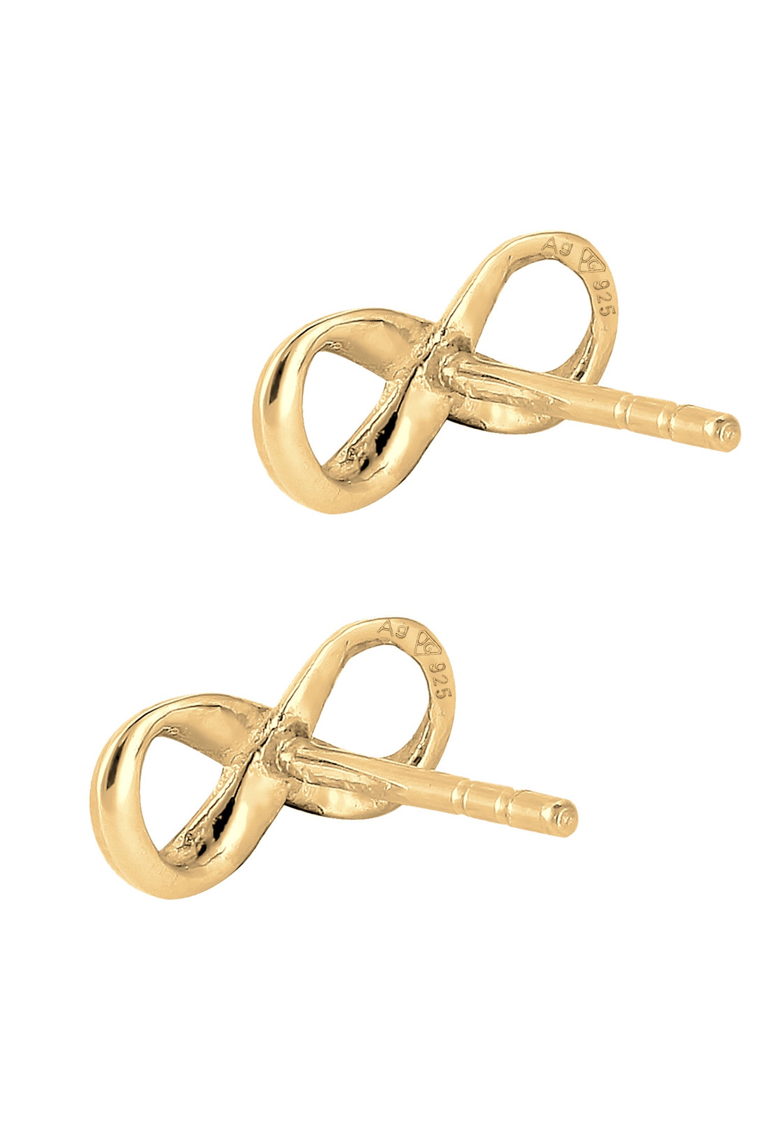 Elli Paar Ohrstecker »Ohrringe Stecker Infinity Unendlichkeit Symbol 925 Silber«