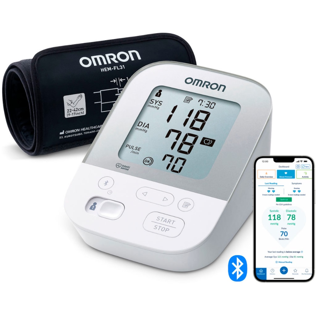 Omron Oberarm-Blutdruckmessgerät »X4 Smart«