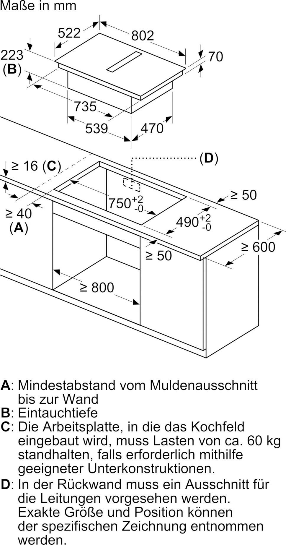 SIEMENS Kochfeld mit Dunstabzug »ED811FQ15E«