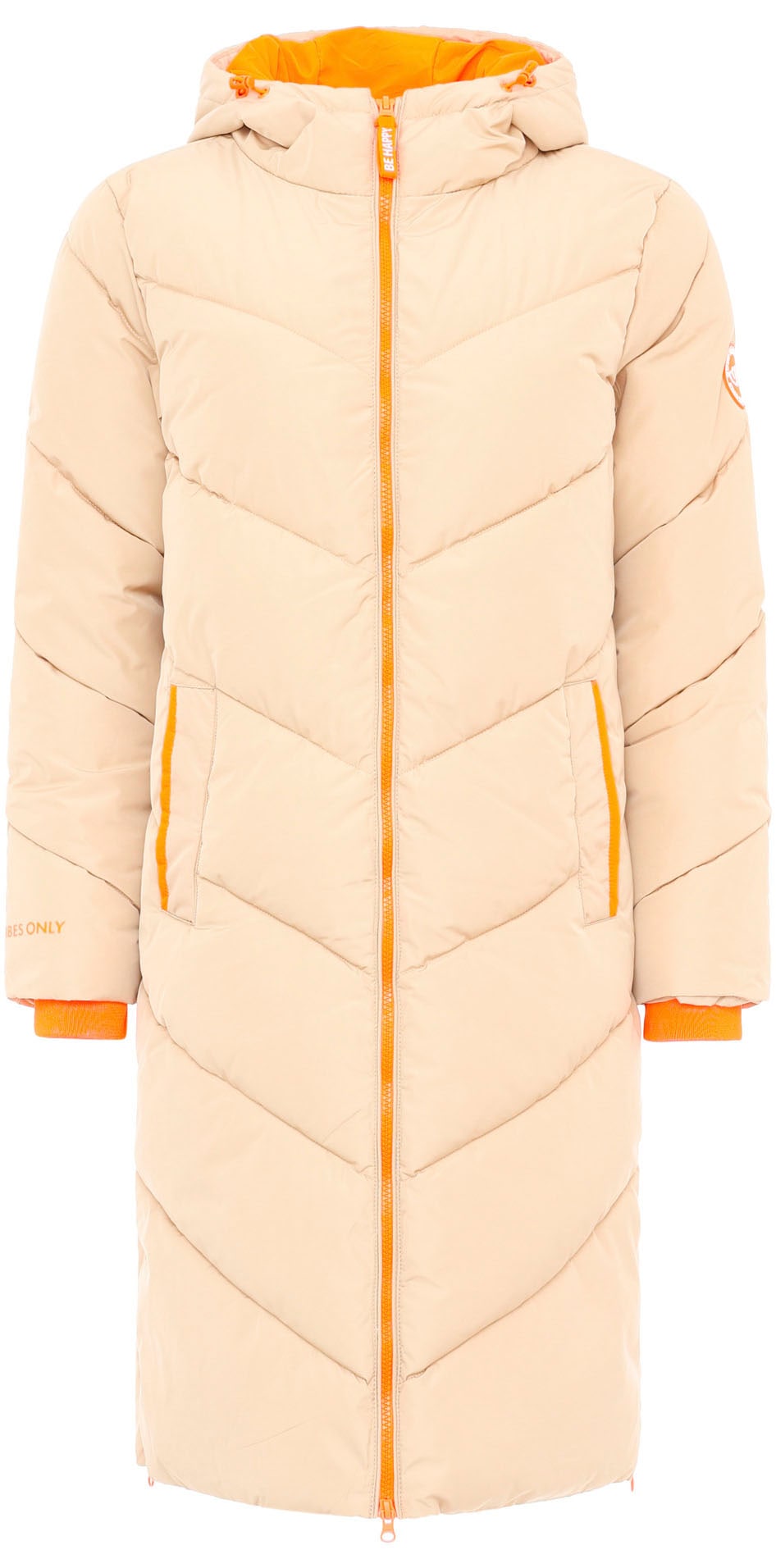 Zwillingsherz Steppjacke »"Positive Mind"«, mit Kapuze, mit seitlichen Reißverschlüssen
