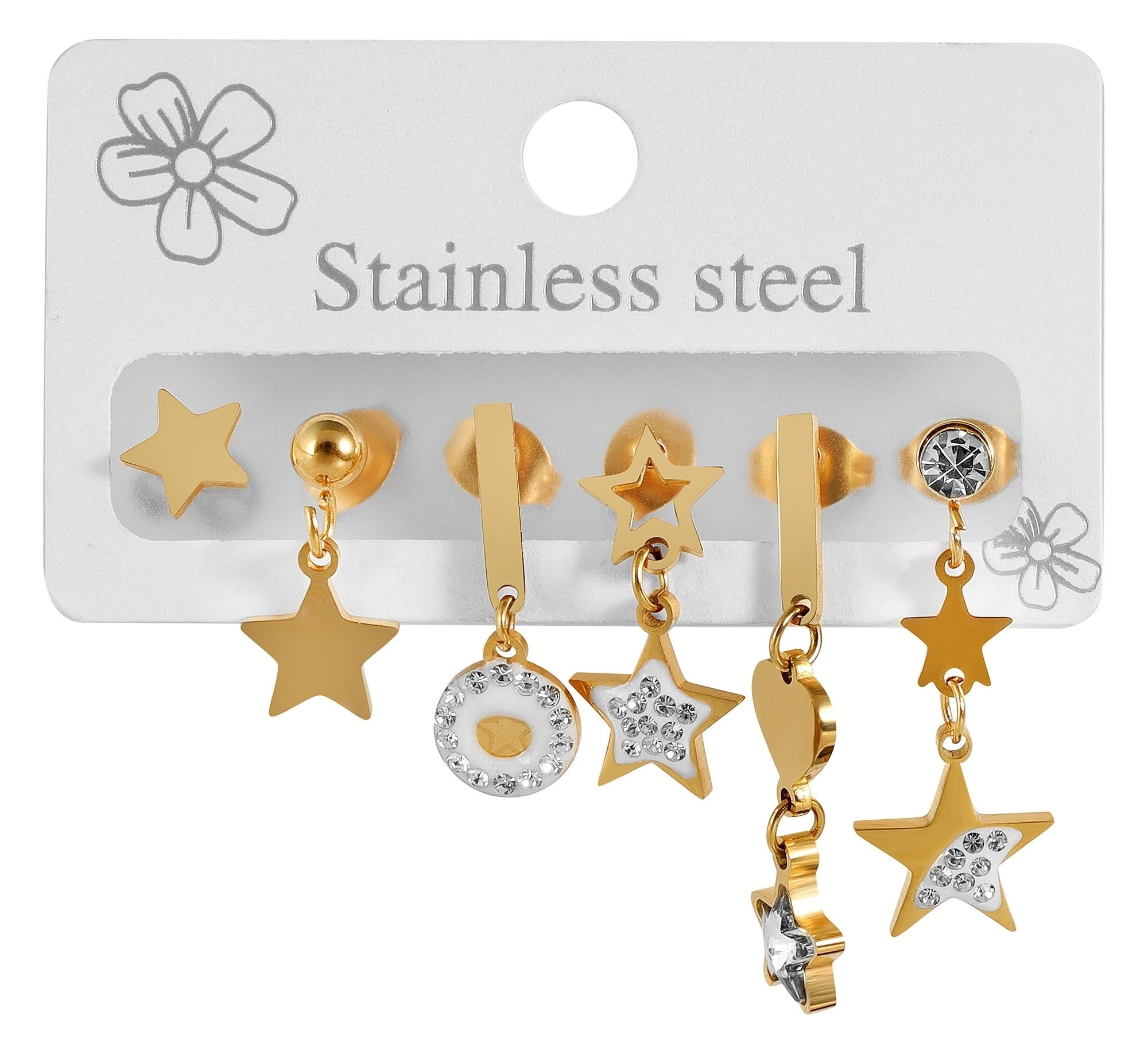 Adelia´s Kettenanhänger »Damen Anhänger ¿ Anhänger aus Edelstahl mit Strass Steinchen«