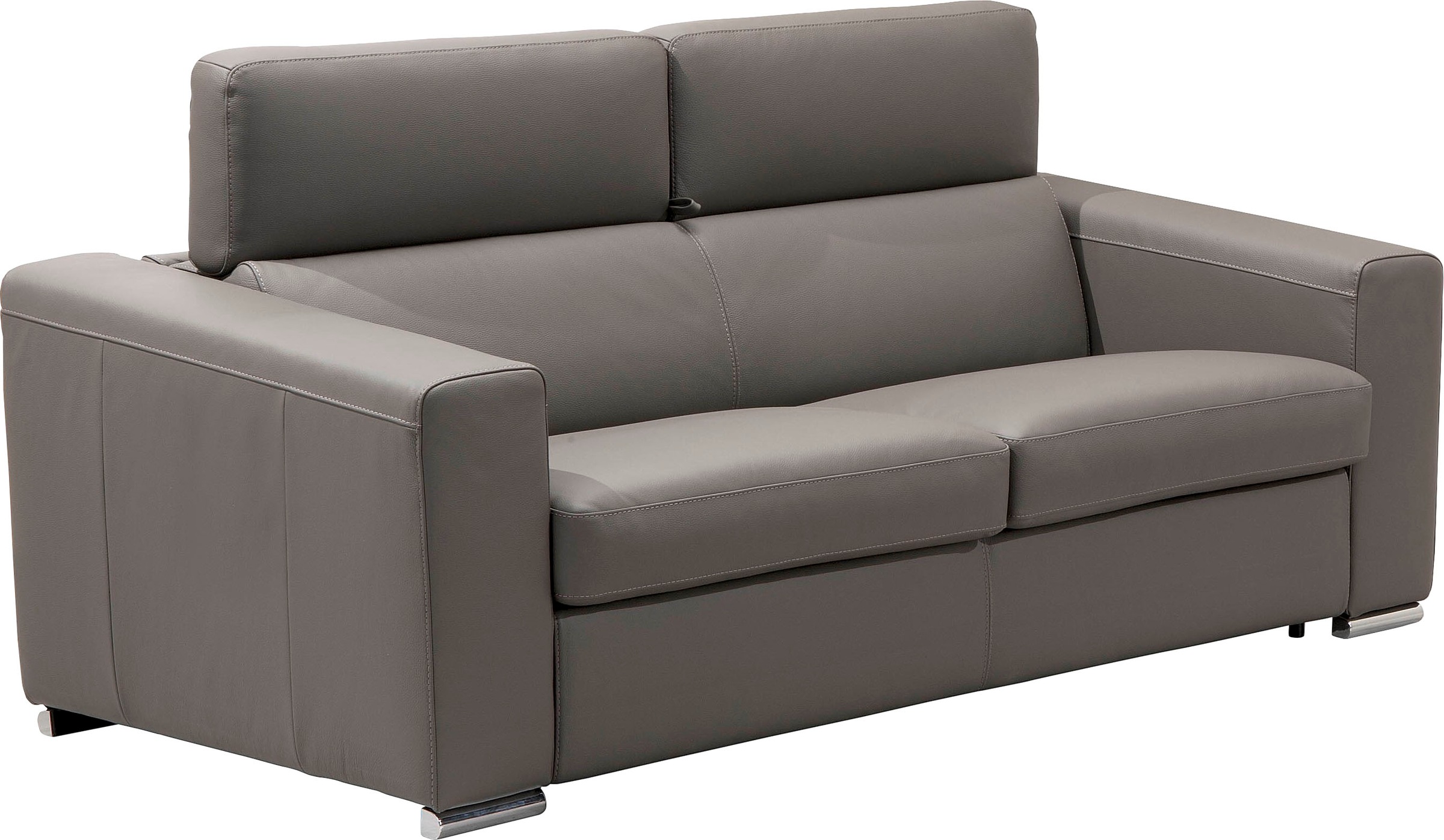 Egoitaliano Schlafsofa »Cabiria, Design und super Sitz- und Liegekomfort«, Sofa inkl. Schlaffunktion, Kopfteile verstellbar, mit Metallfüßen