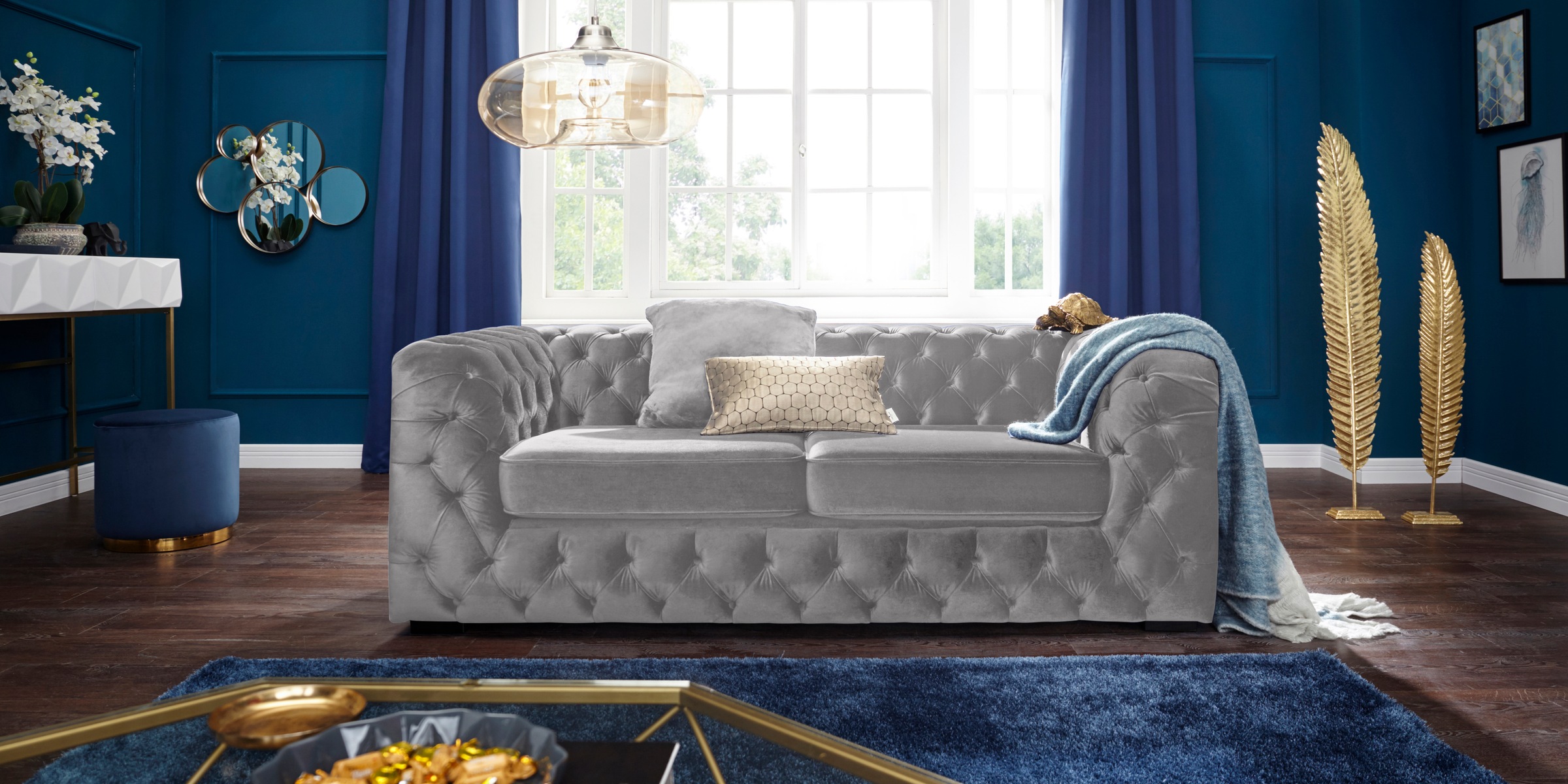Guido Maria Kretschmer Home&Living Chesterfield-Sofa »Kalina«, mit klassischer Chesterfield-Knopfheftung