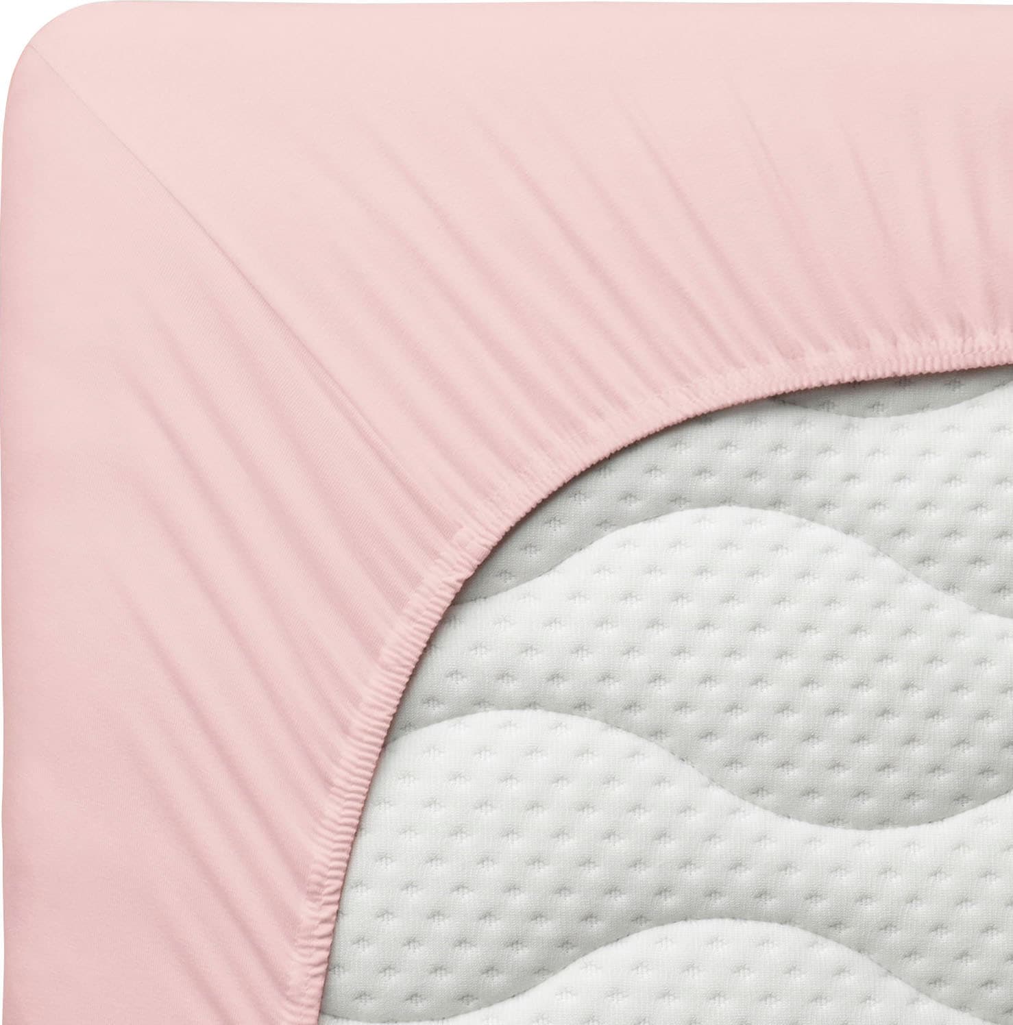 Schlafgut Spannbettlaken »PREMIUM Mako-Zwirn-Jersey, 220 g/m², 95% Bio-Baumwolle, 5% Elasthan« Bettlaken bis 30 cm Höhe, PREMIUM-Qualität langlebig, perfekter Sitz