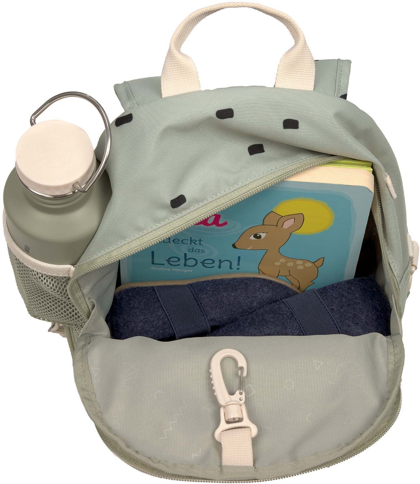 LÄSSIG Kinderrucksack »Happy Prints, Mini Backpack, Light Olive«