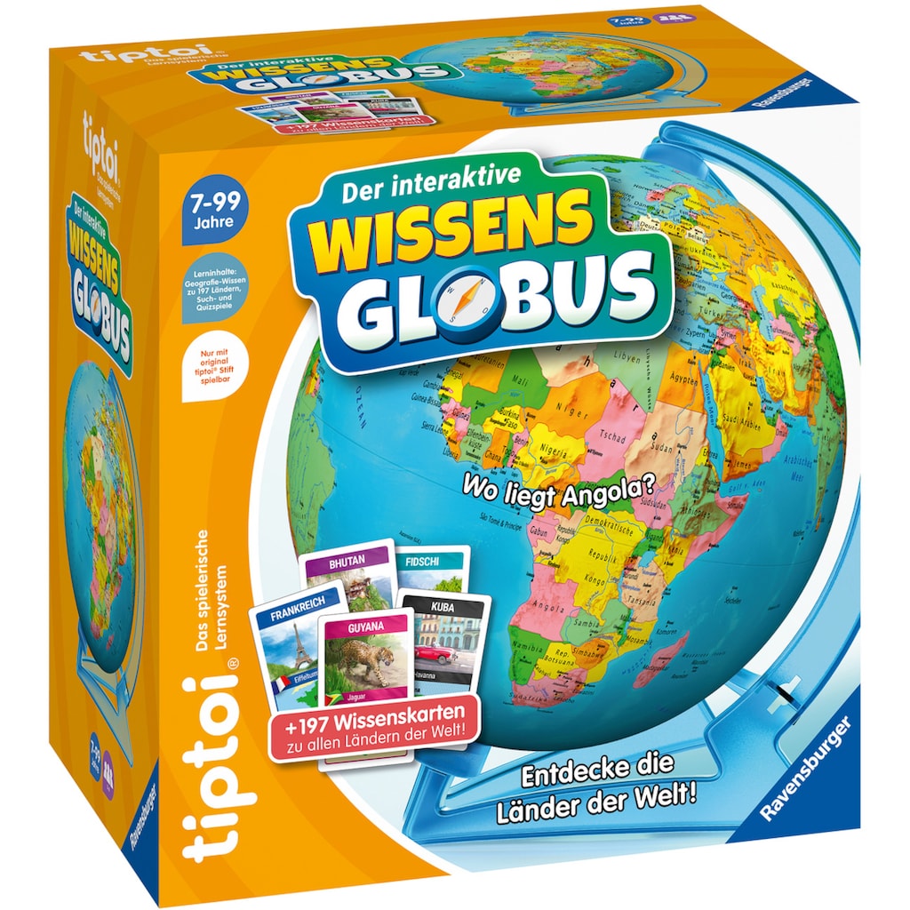 Ravensburger Globus »tiptoi® Der interaktive Wissens-Globus«, Made in Europe, FSC® - schützt Wald - weltweit